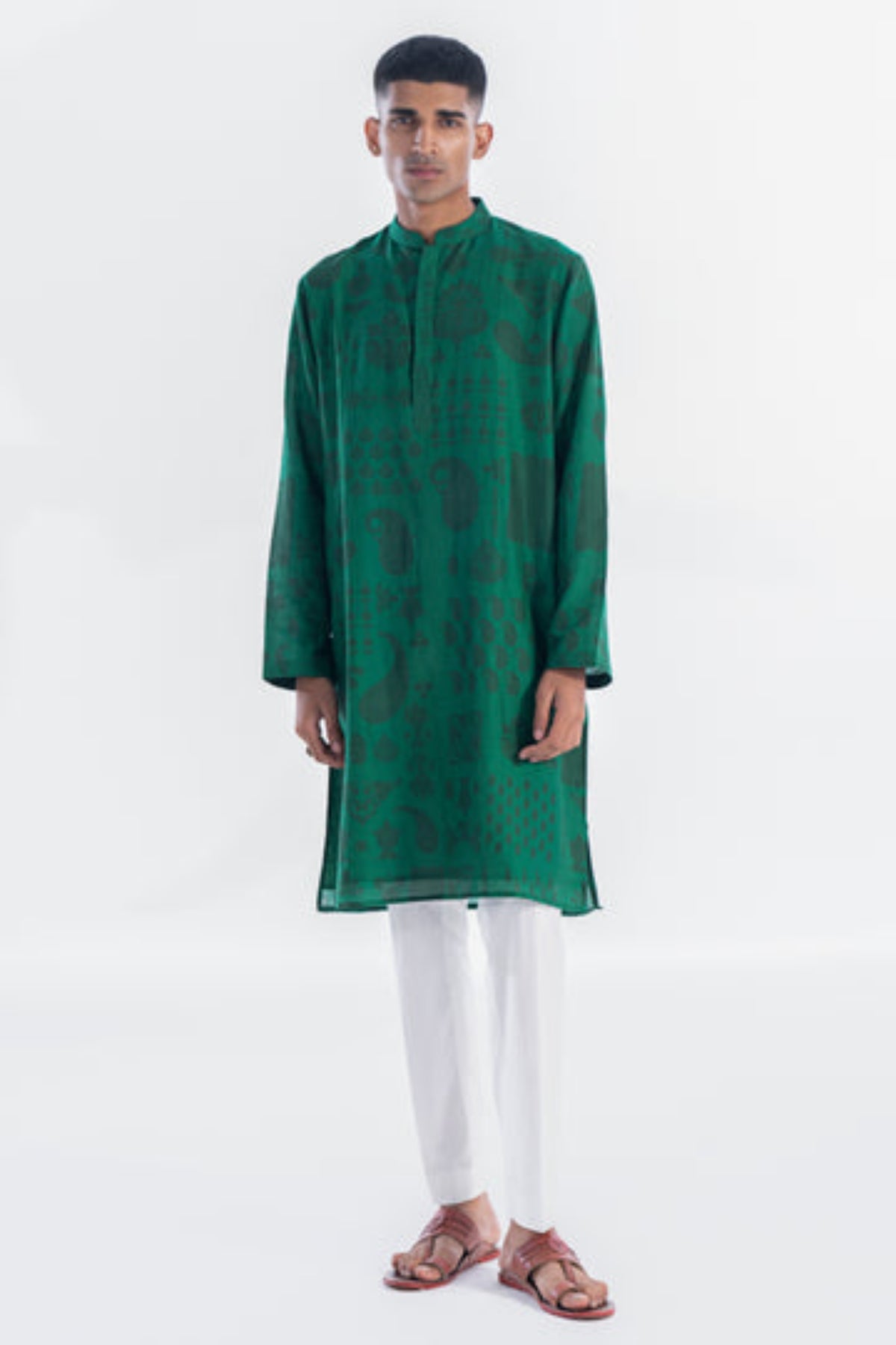 Emerald printed kurta set