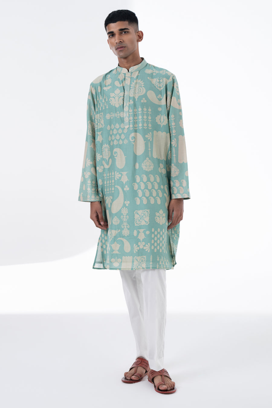 Sea surf printed kurta set