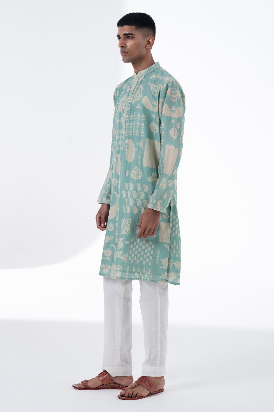 Sea surf printed kurta set