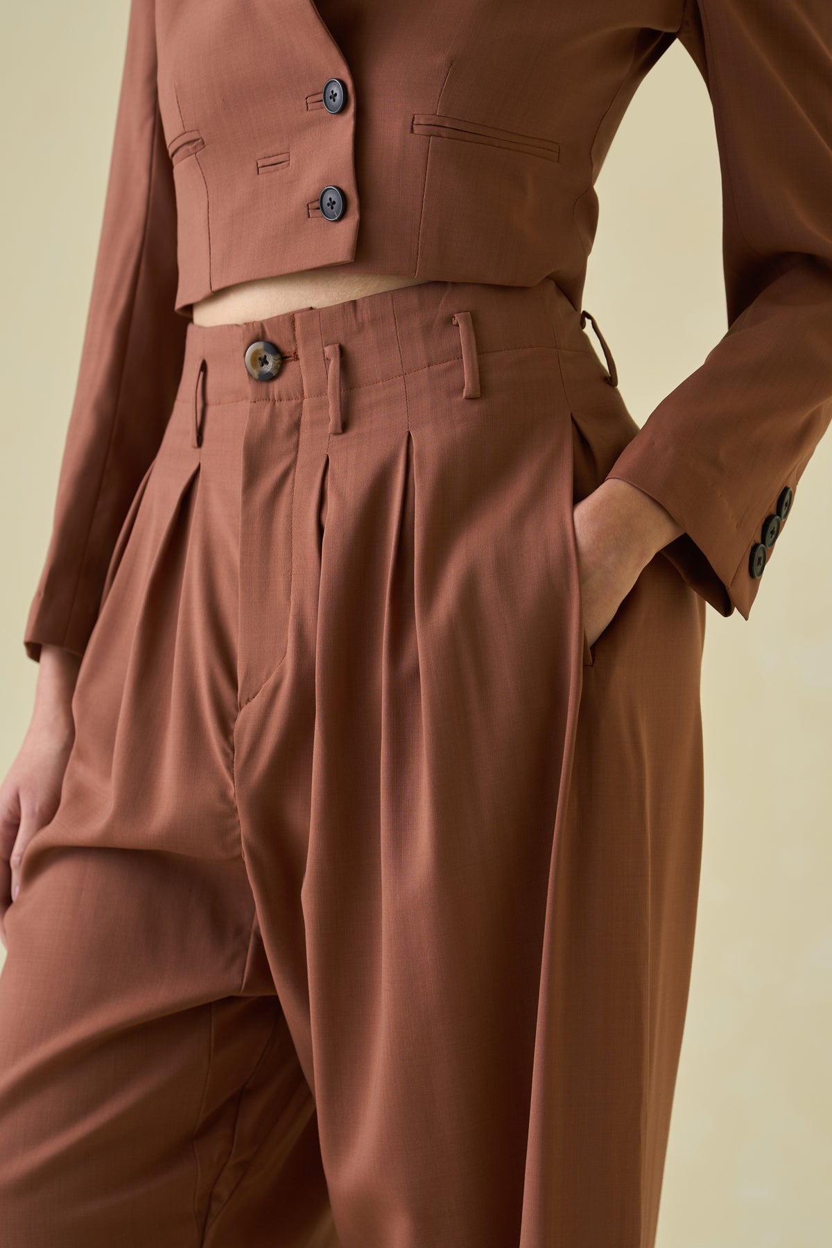 Mocha Suiting Trouser