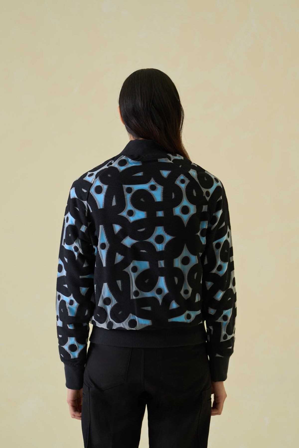 Kolam Jacquard Bomber