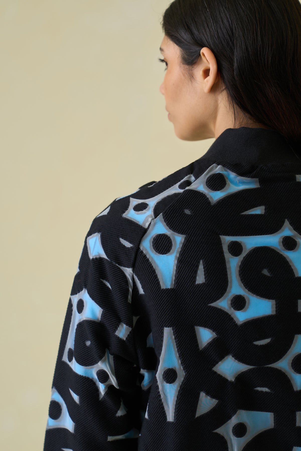 Kolam Jacquard Bomber