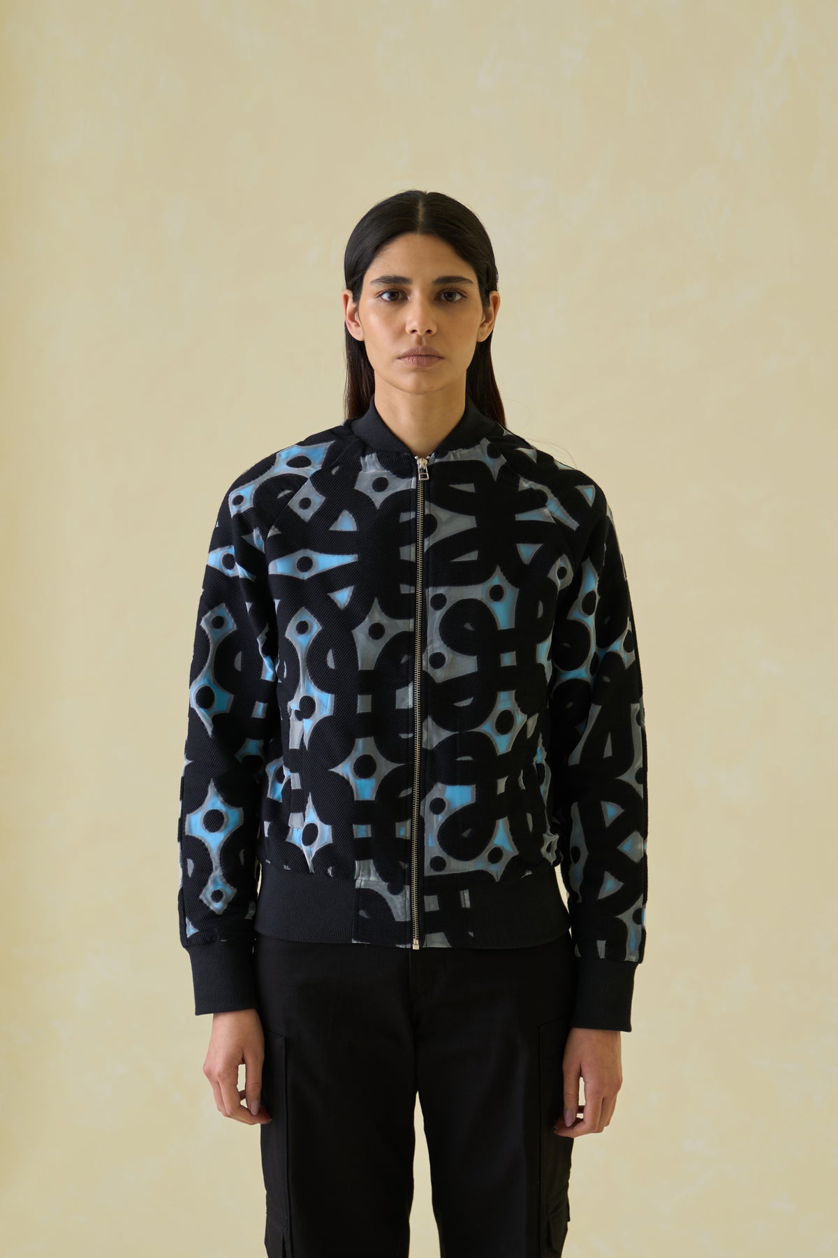 Kolam Jacquard Bomber