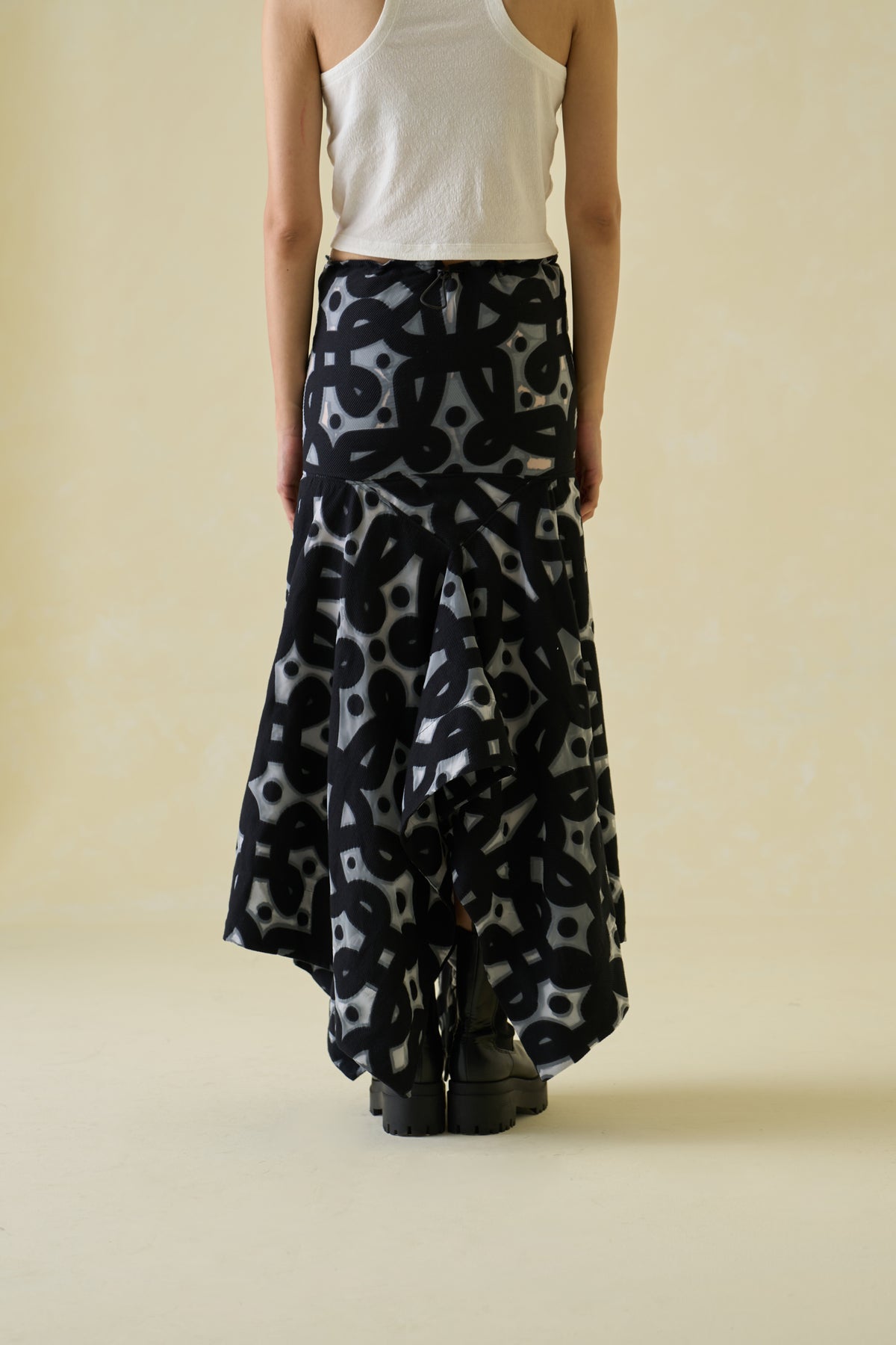 Kolam Jacquard Technical Skirt