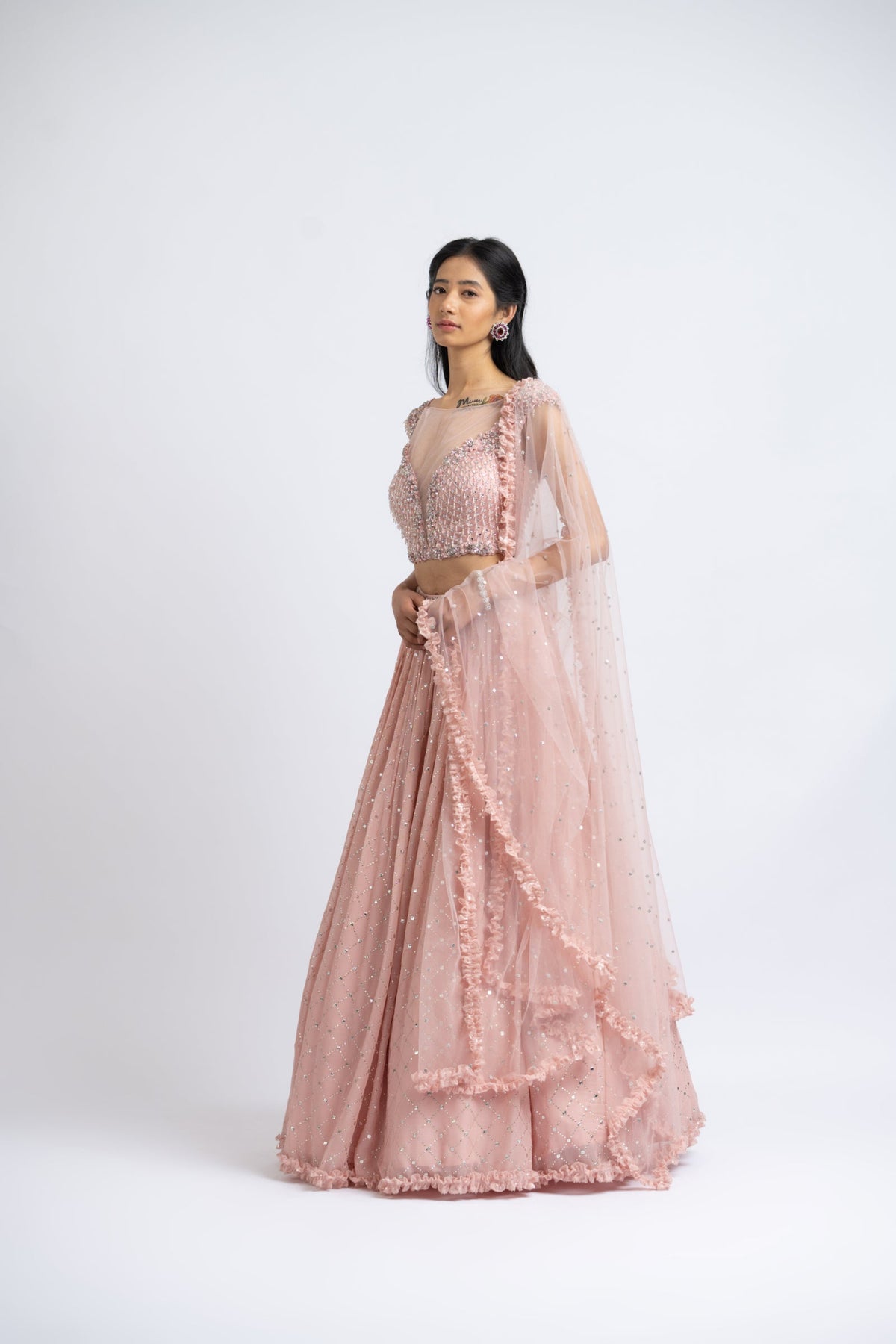 Soft Rose Lehenga Set