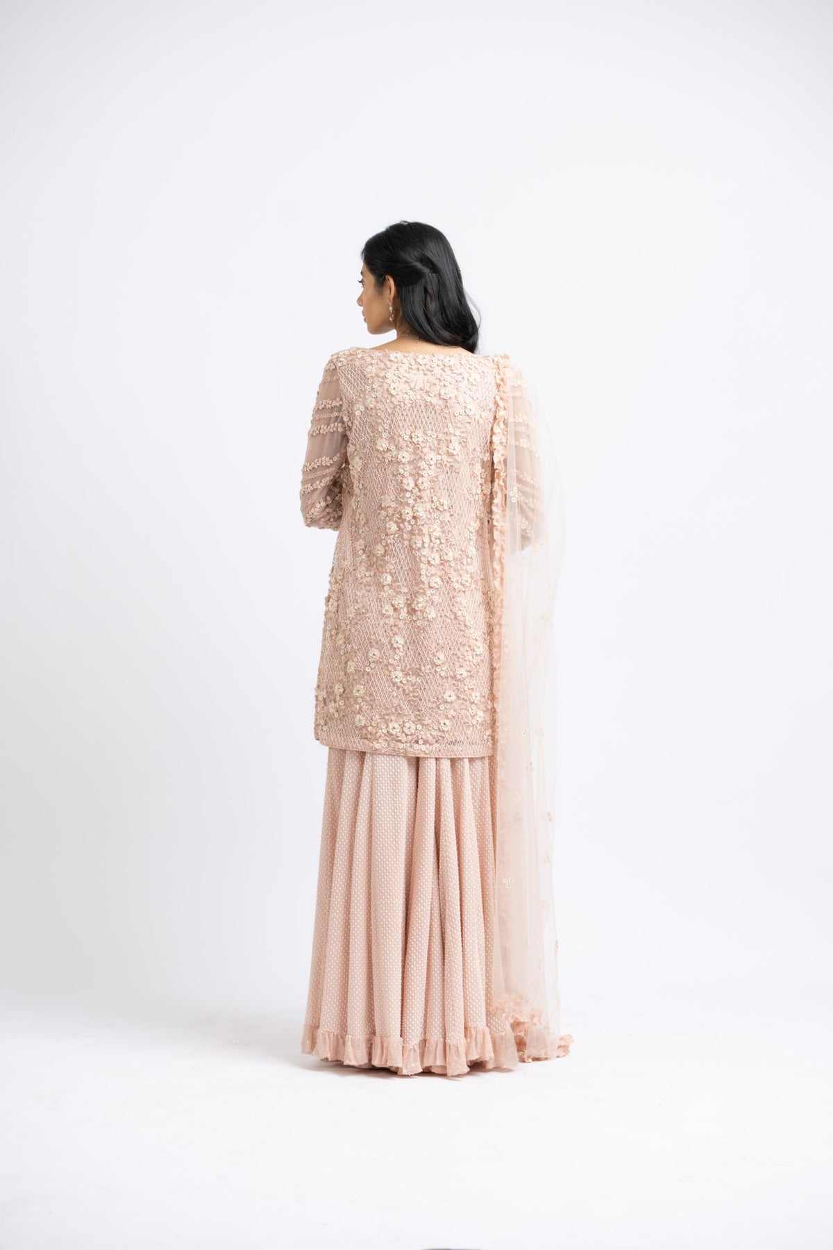 Blush Pink Sharara Set