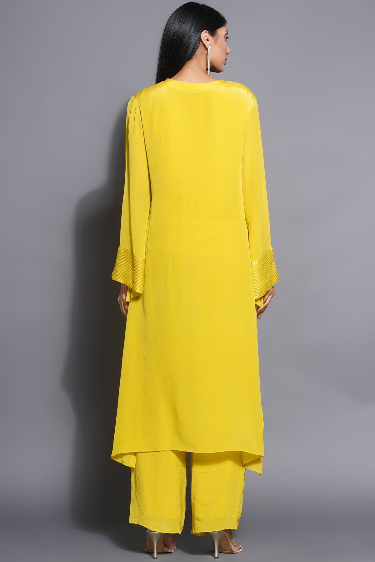 Front Gathered Kurta With Palazzo