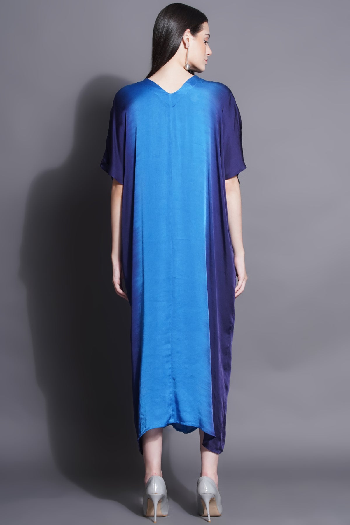 Royal Blue Jewelled Kaftan