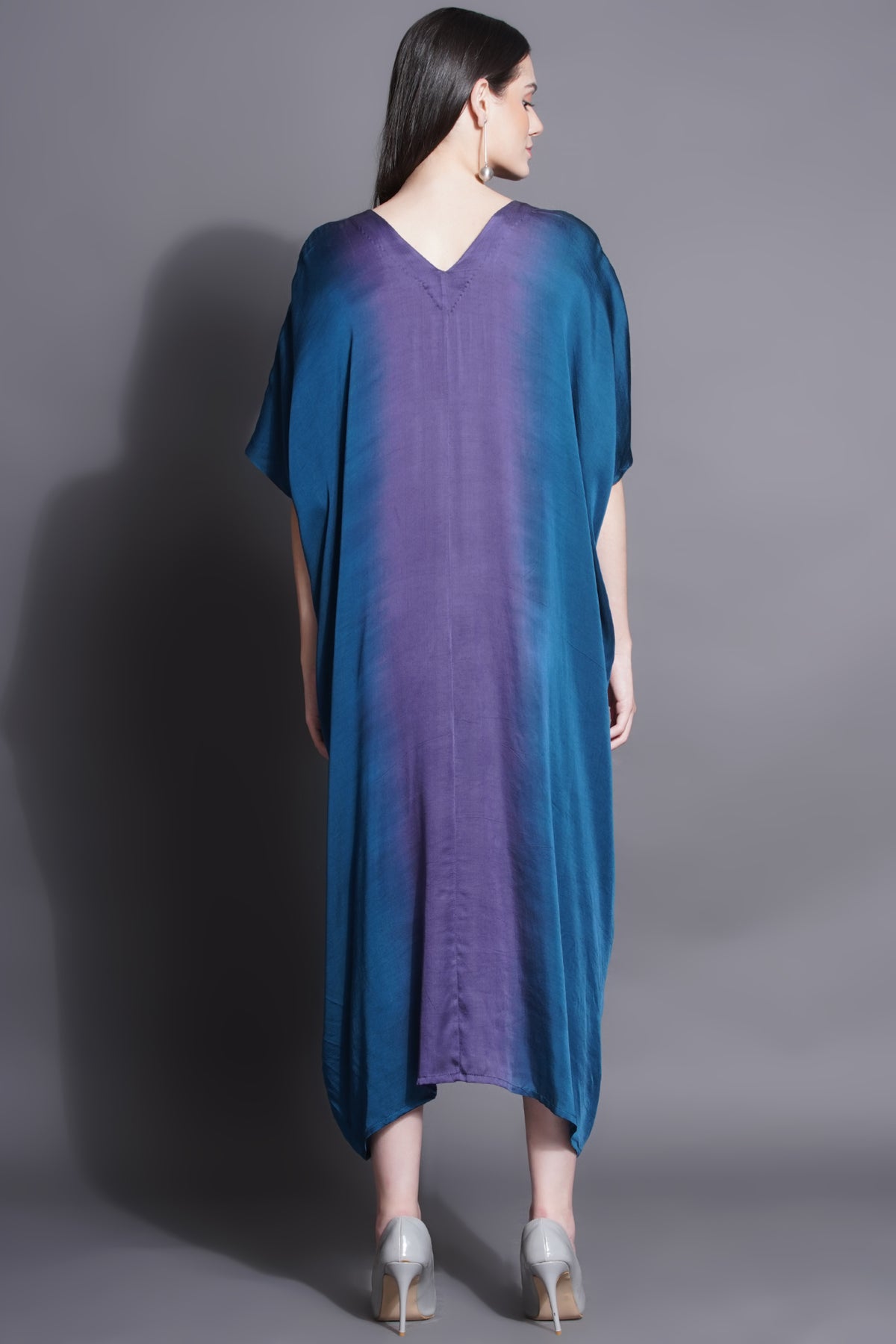 Ocean Blue Jewelled Kaftan