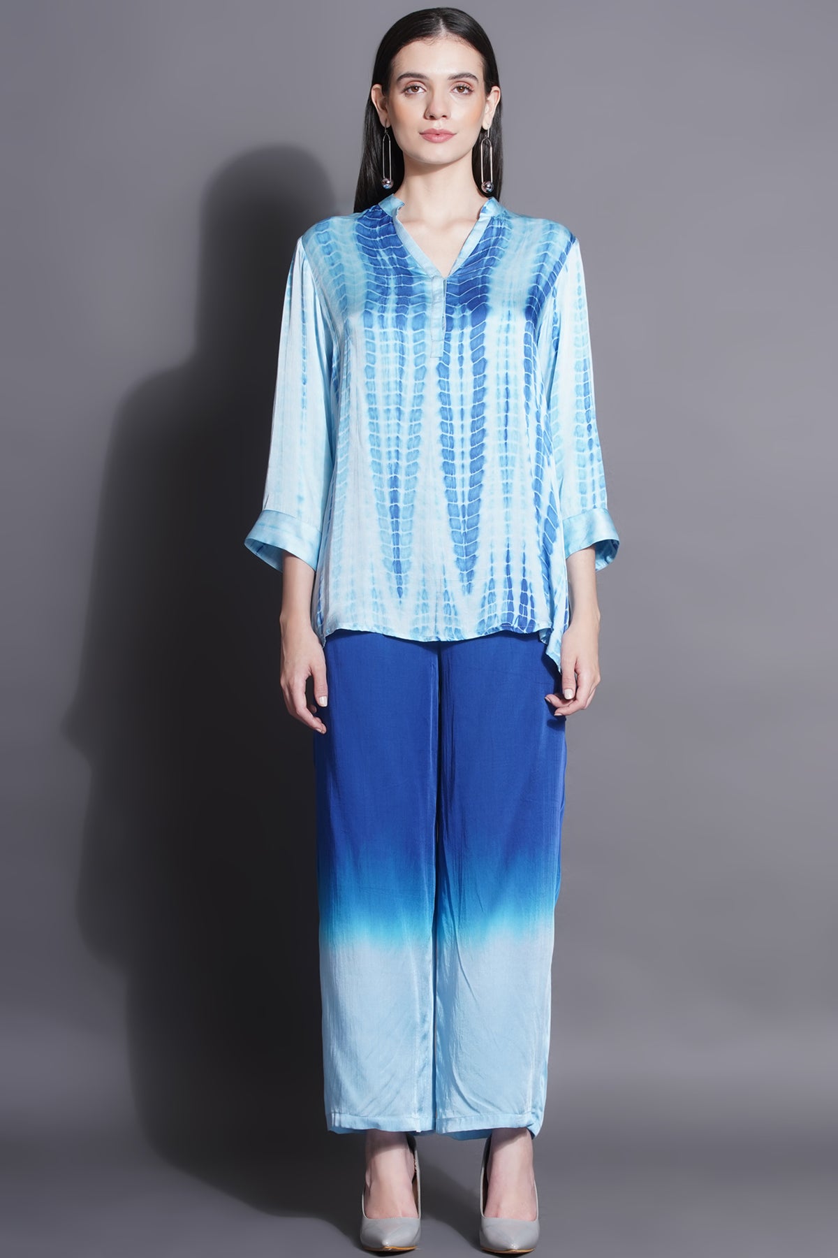 Shibori Top and Palazzo Set