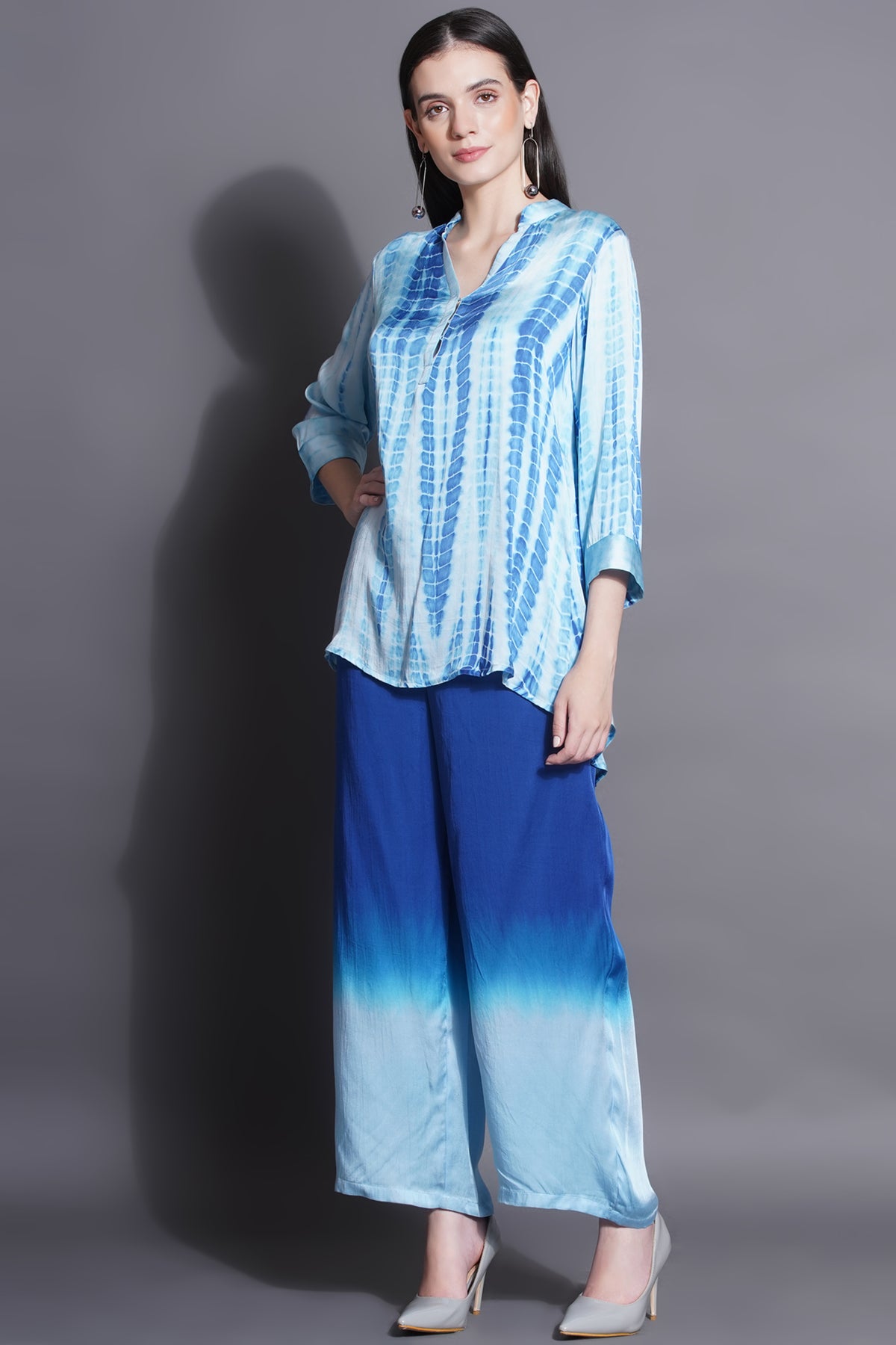 Shibori Top and Palazzo Set