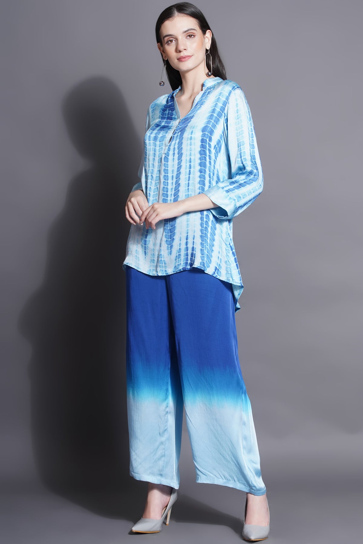 Shibori Top and Palazzo Set