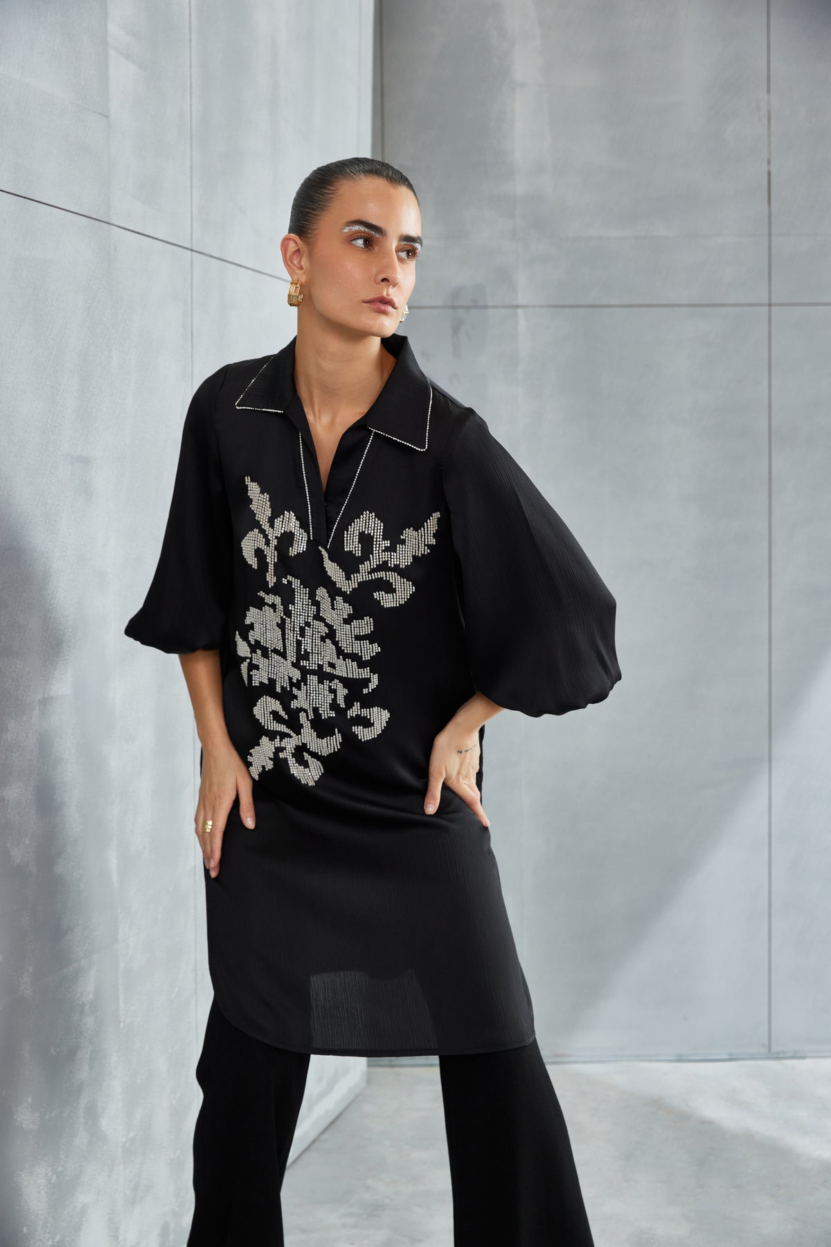 Moon Flower Straight tunic