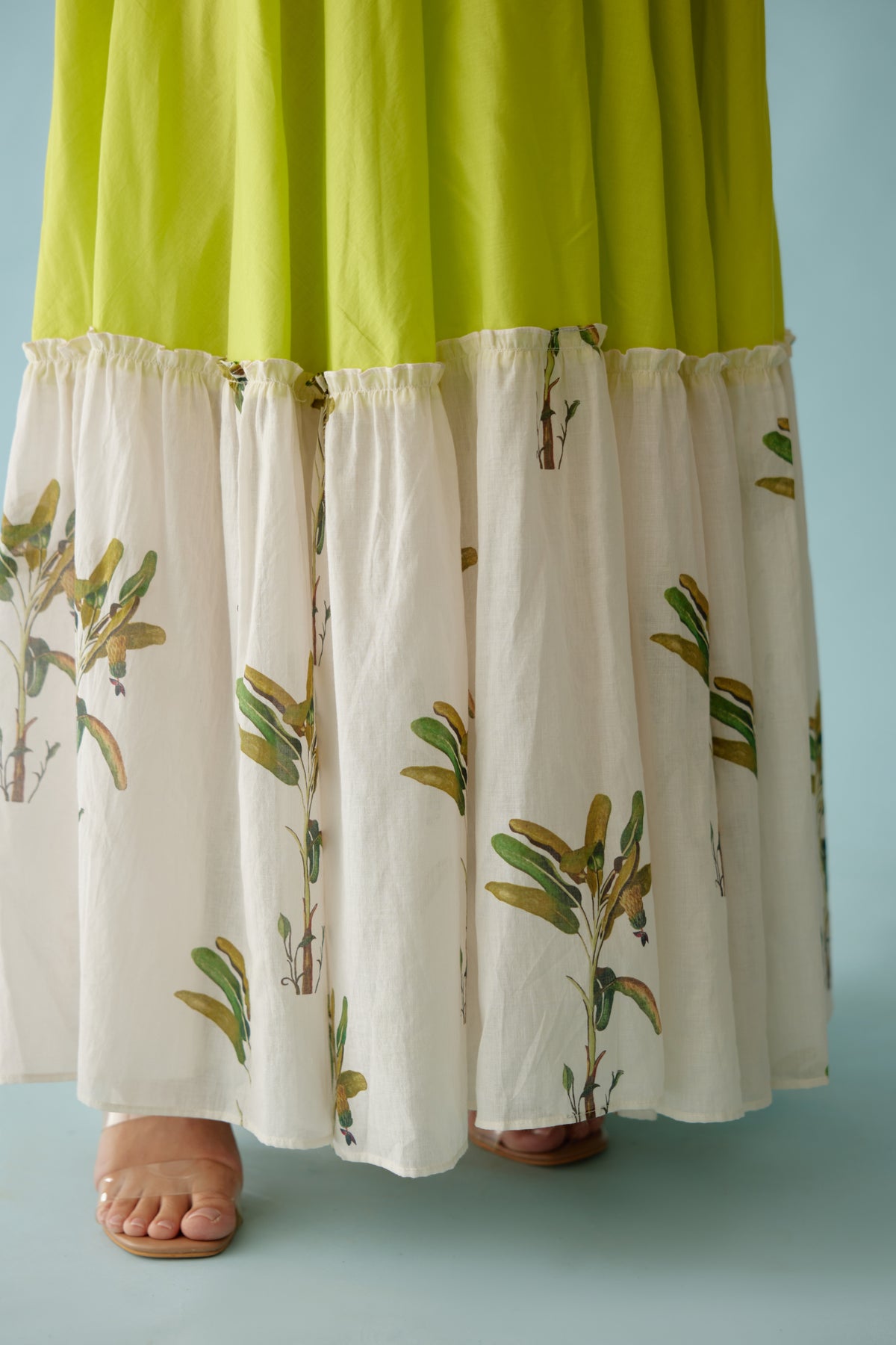 Lime Green Halter Maxi Dress