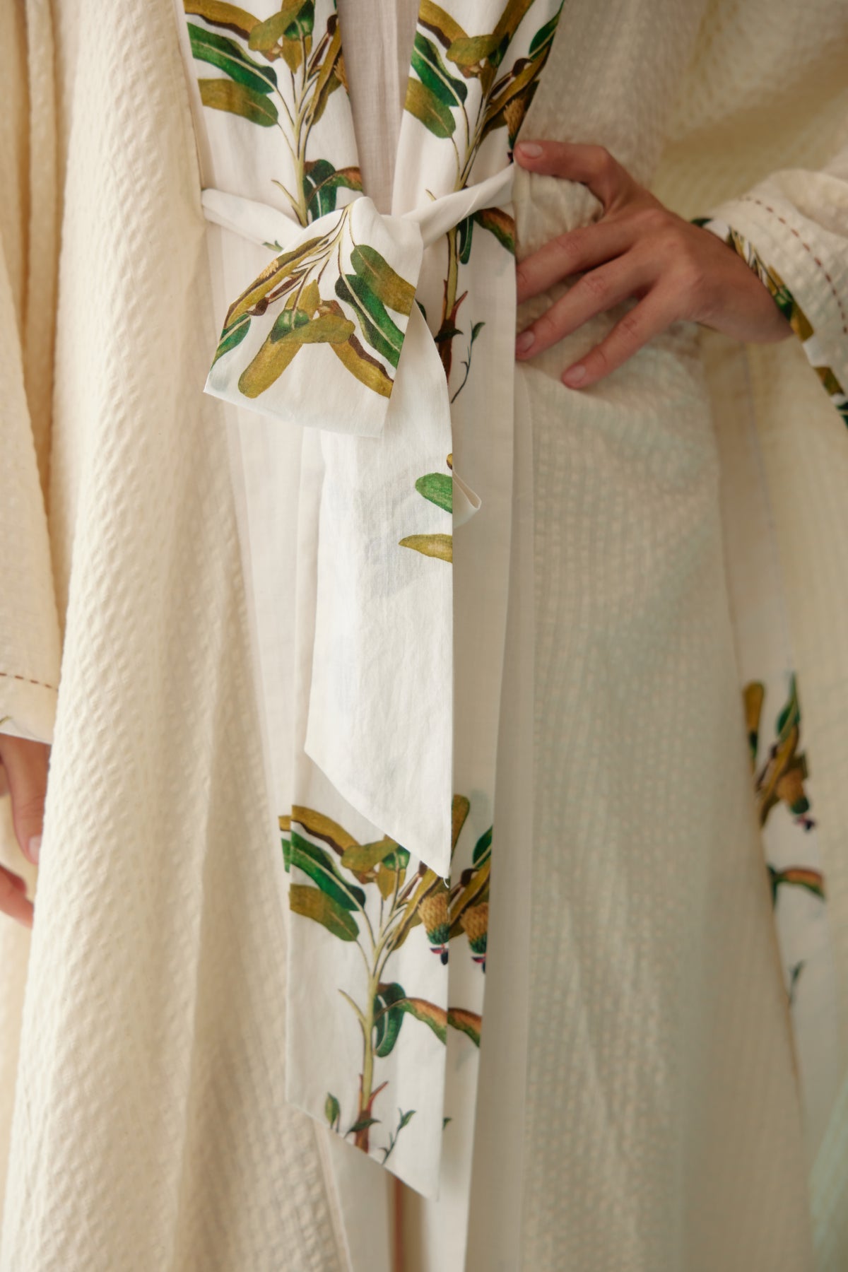 Cream Kimono Sleeves Overgarment