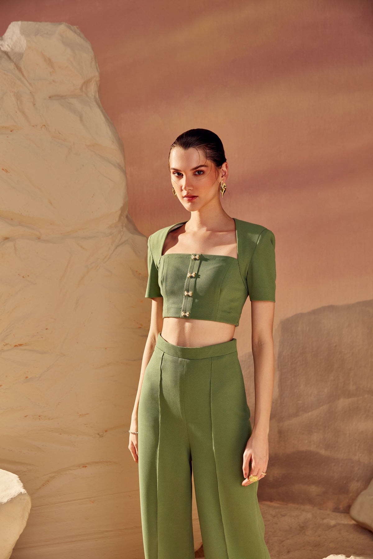 Sia Co-ord  Set in Green