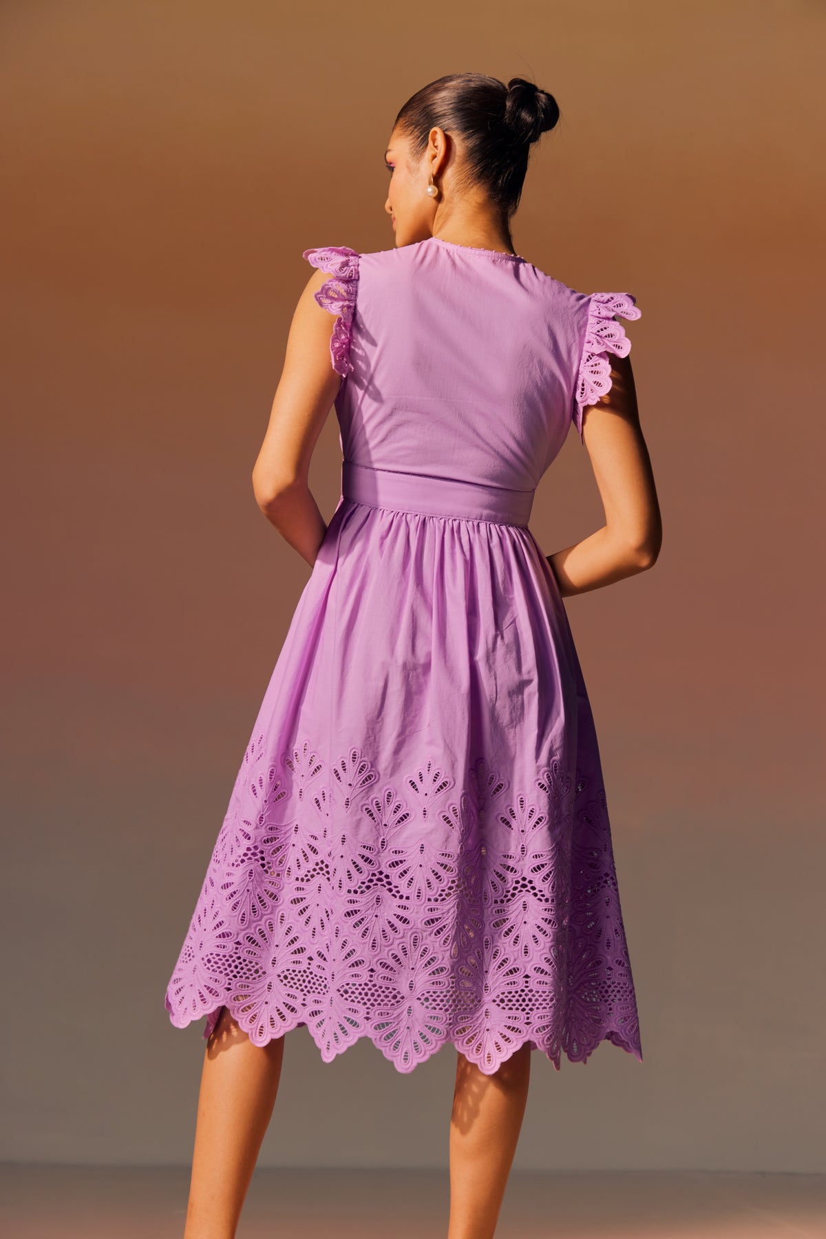 Lilac Estella Midi Dress