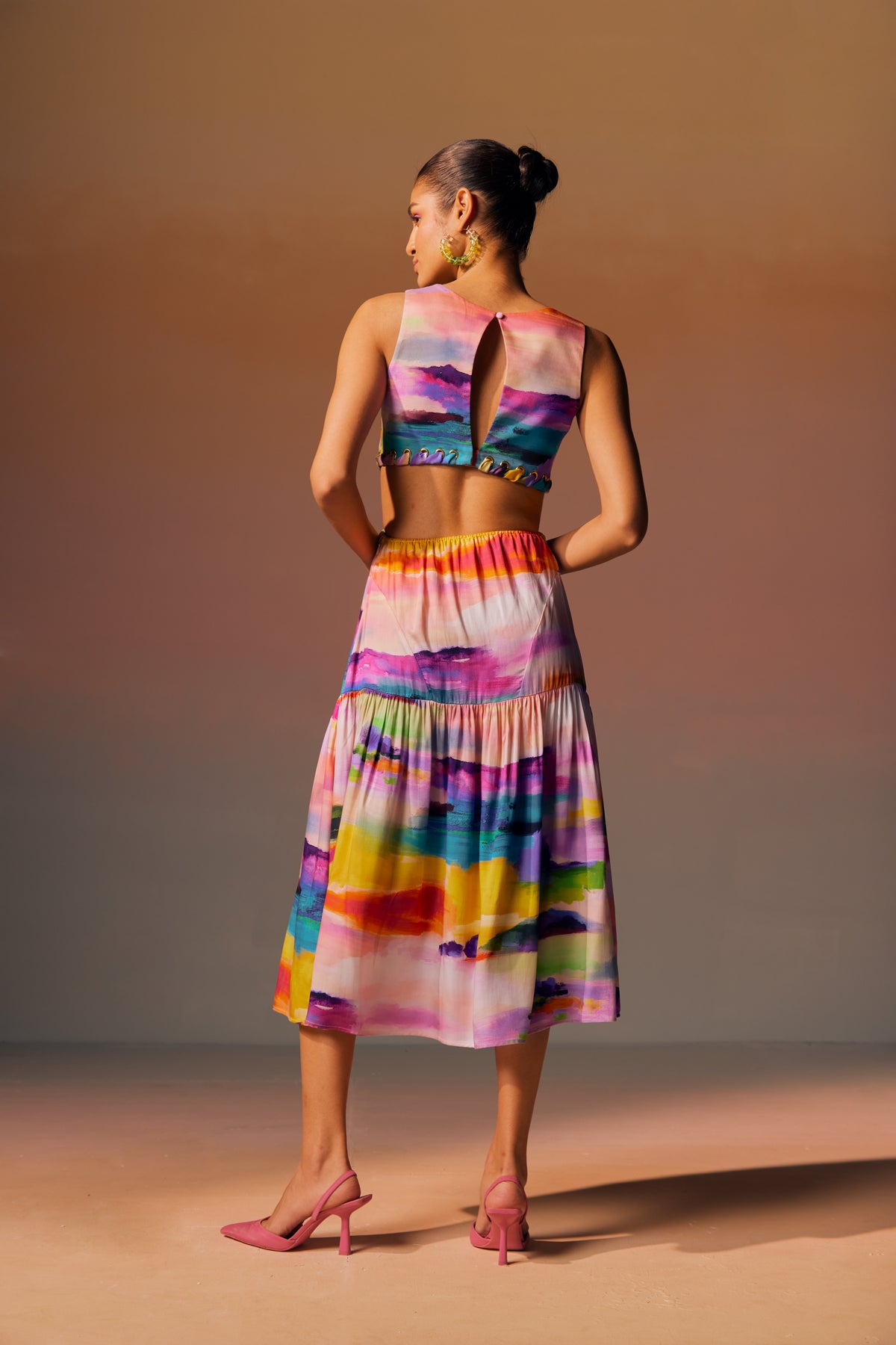 Sunset Isabelle Midi Dress