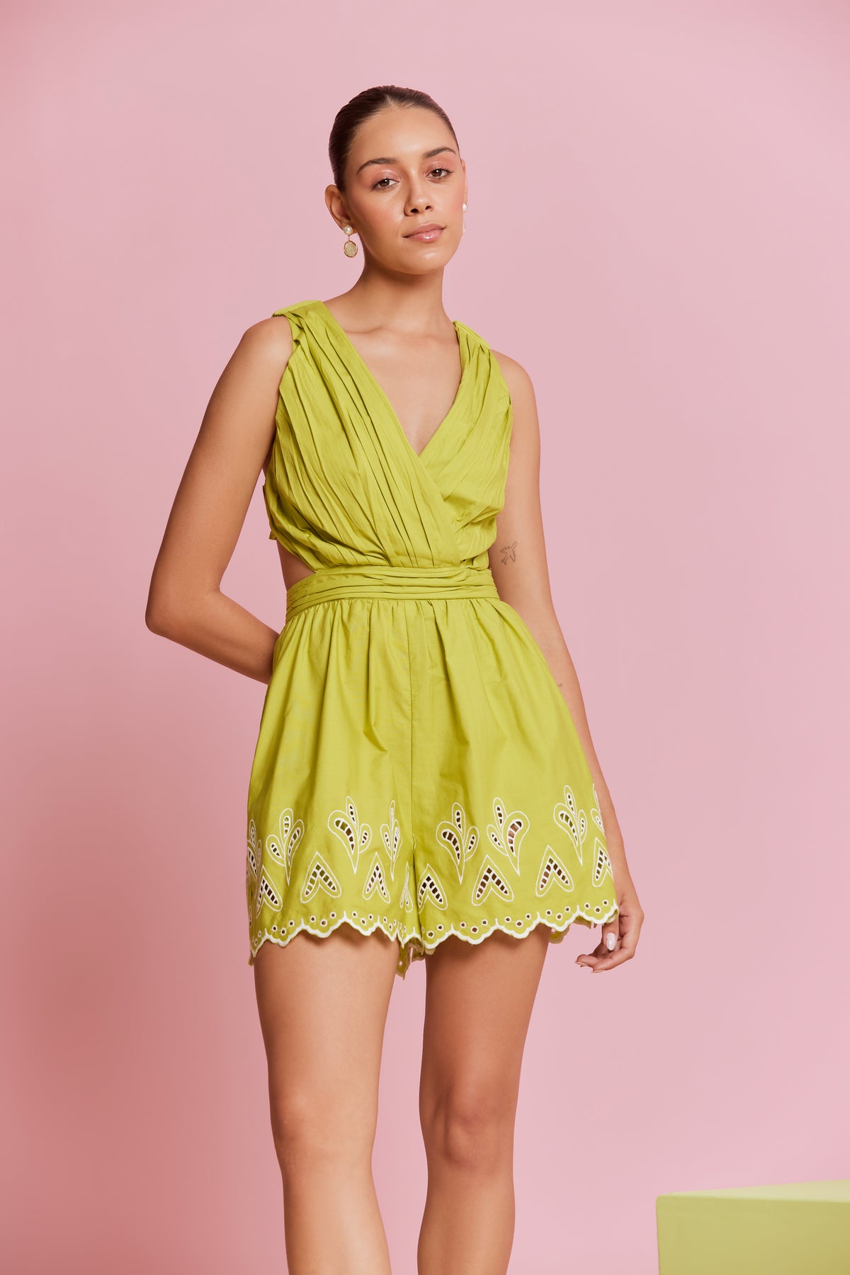 Fia Playsuit in Green