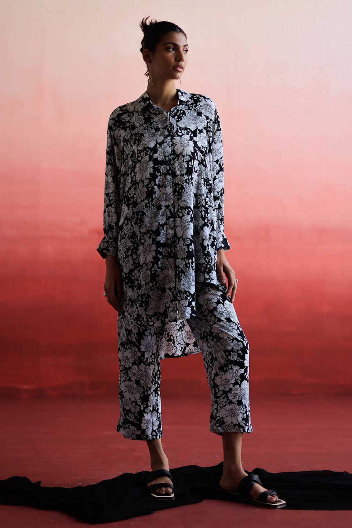 Qian Indie Shirt &amp; Pant Co-ord Set