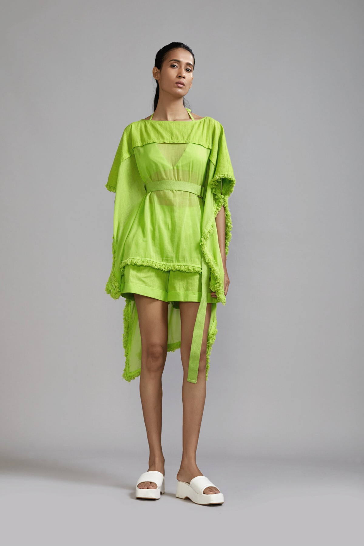 Neon Green Kaftan Co ords Set