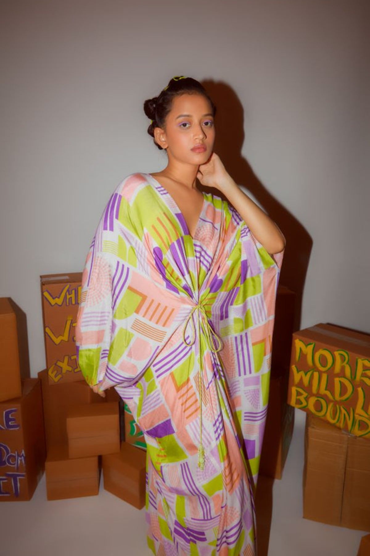 Geometric Printed Kaftan