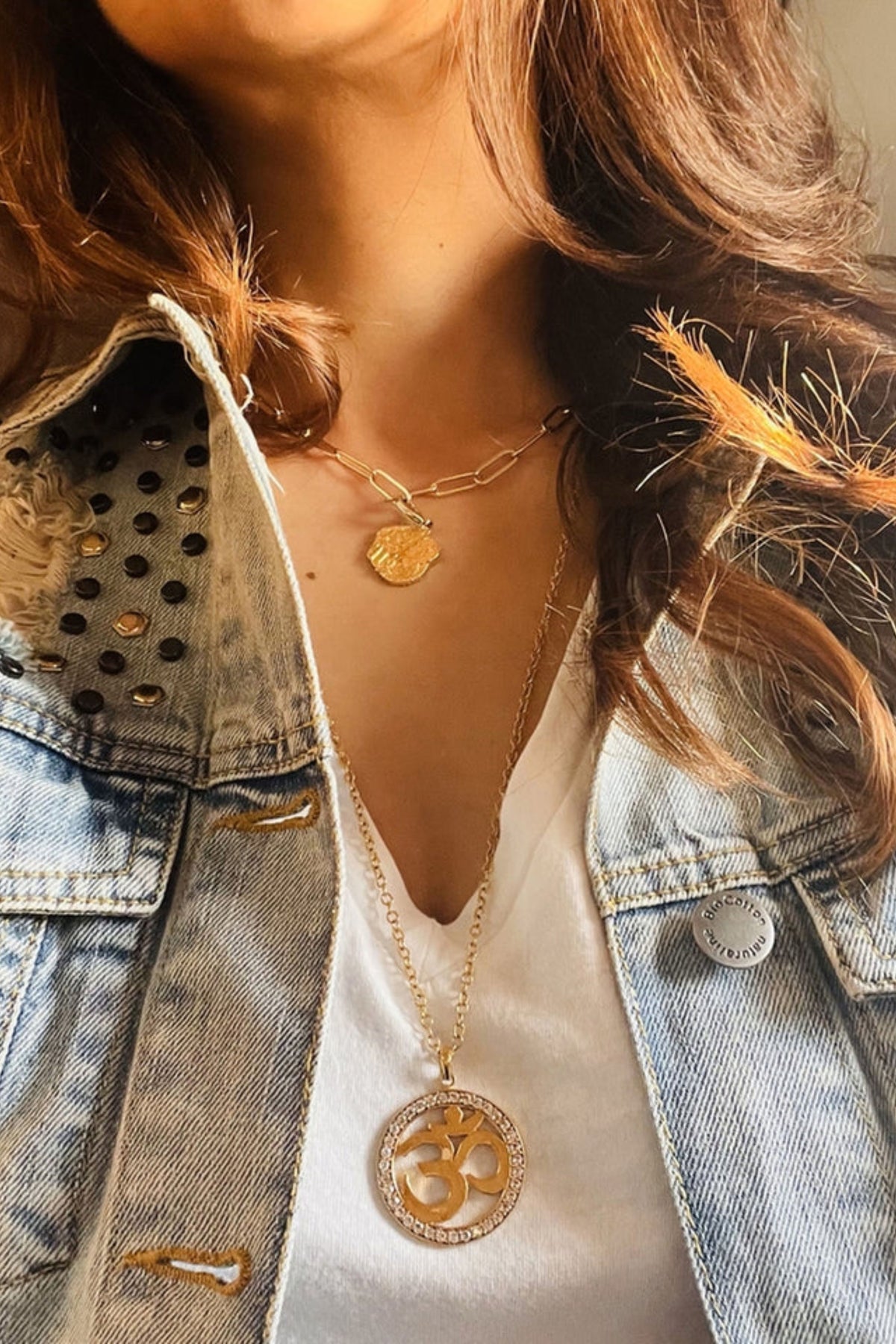 Om Golden Necklace