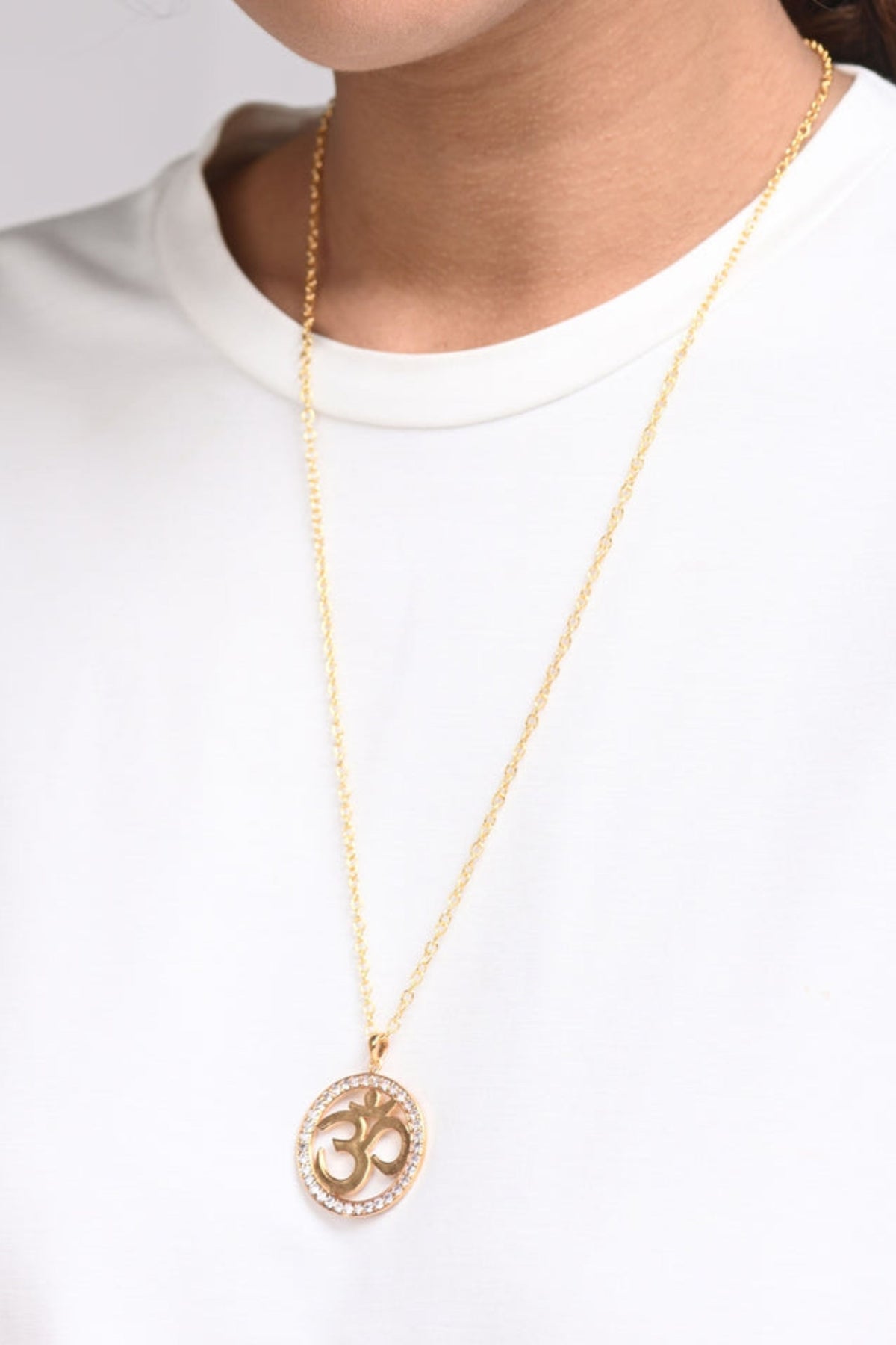 Om Golden Necklace