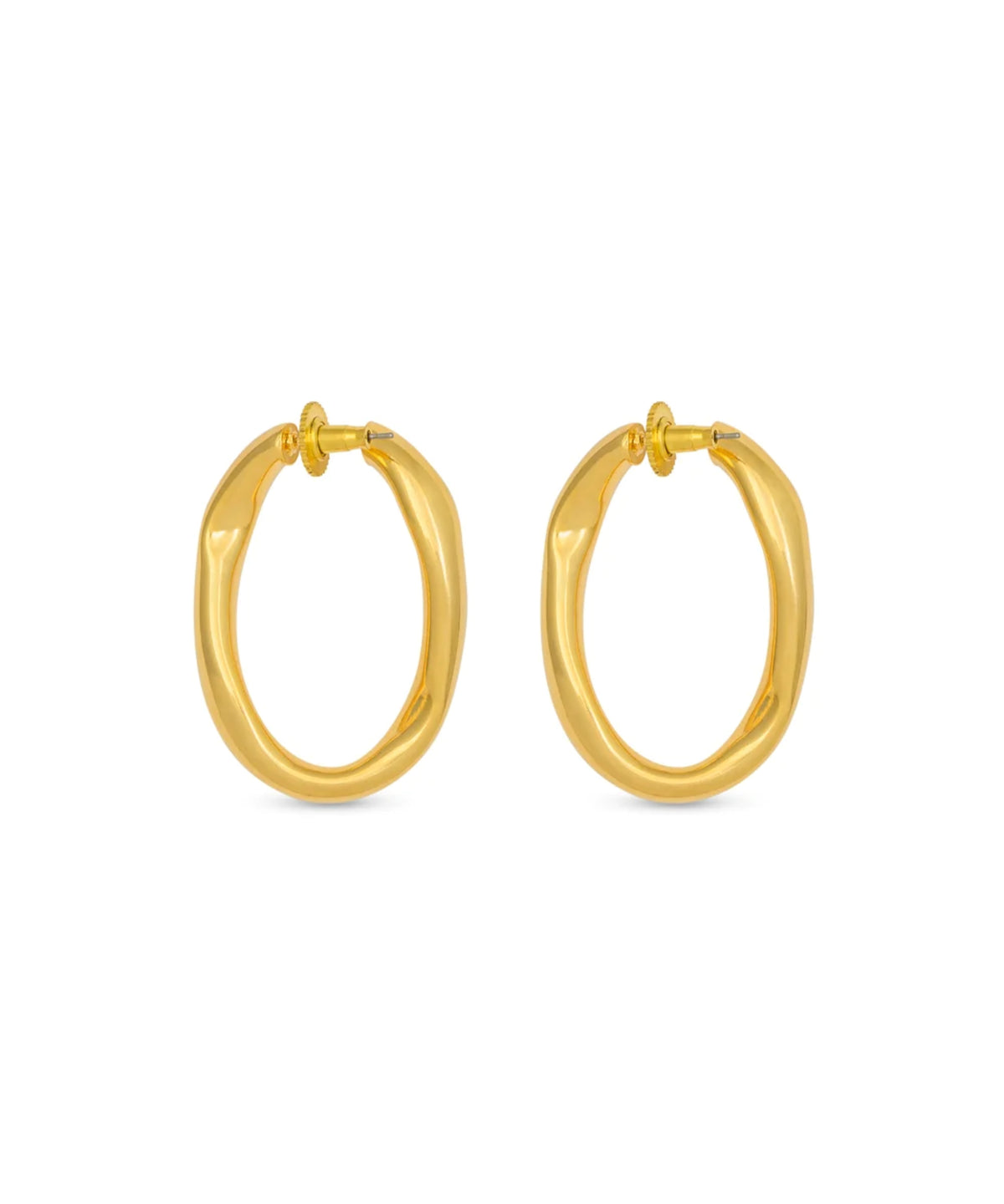 Oro Wave Hoops