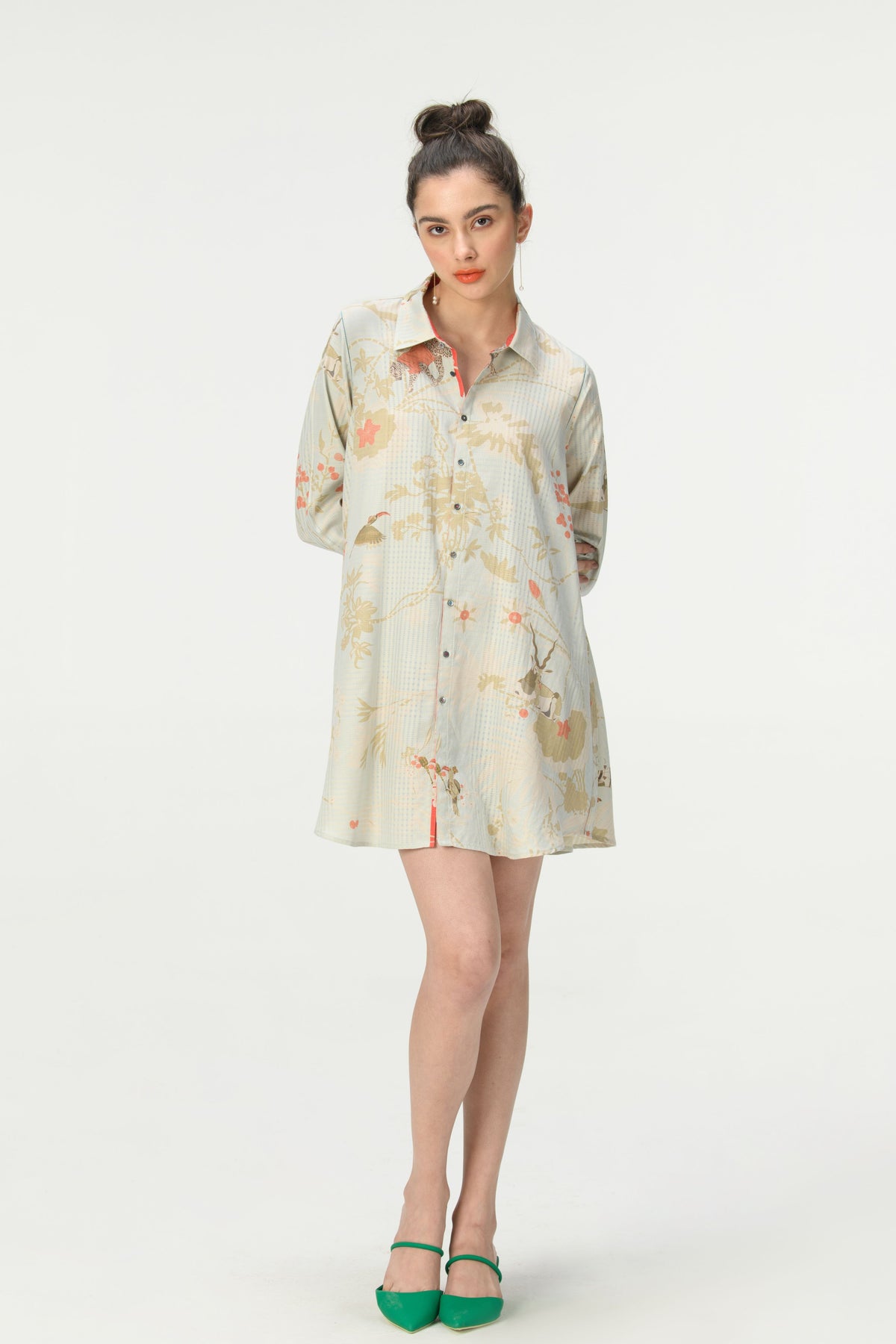 Springforest Ice Blue Oversized Shirt