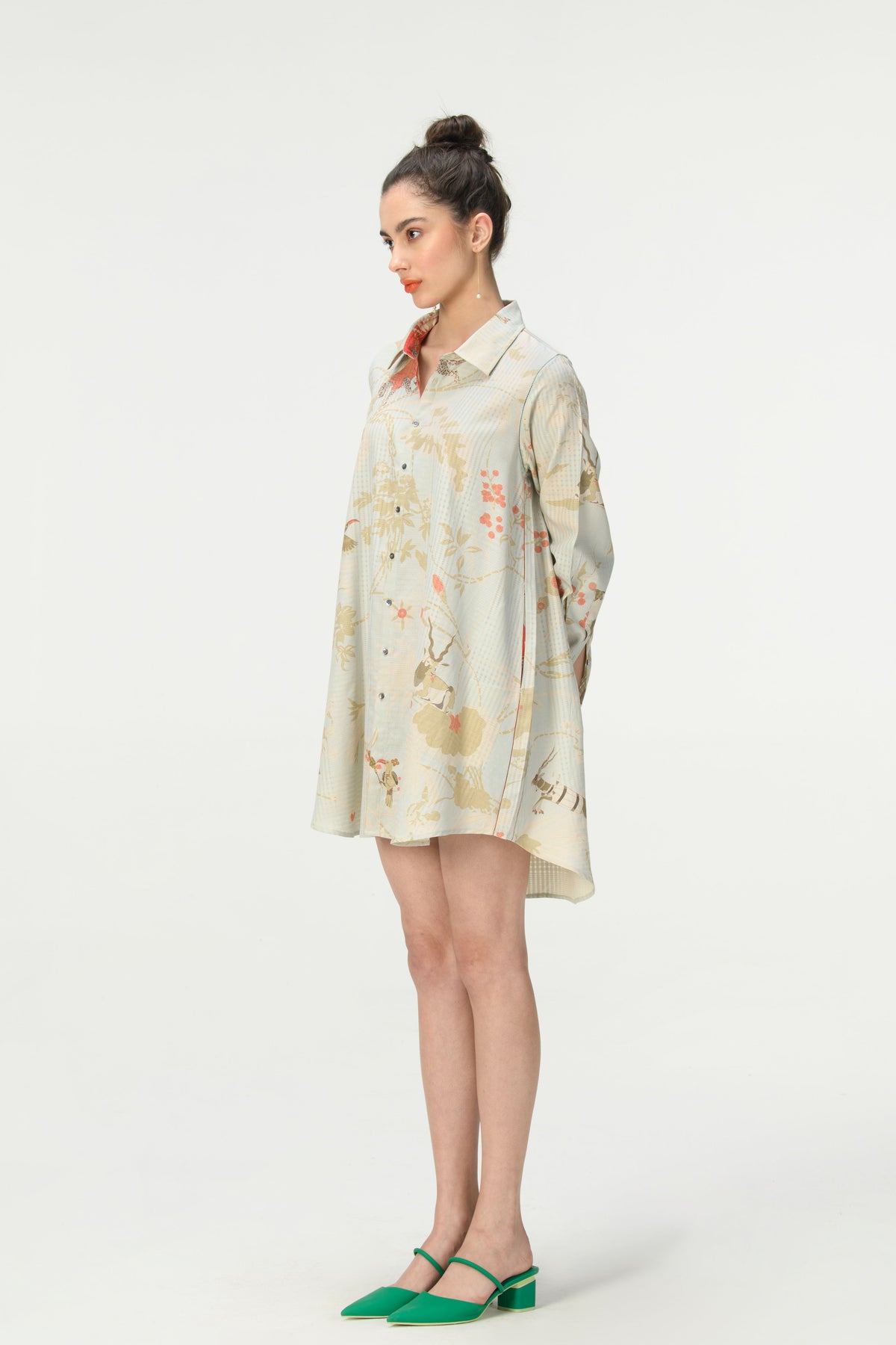 Springforest Ice Blue Oversized Shirt