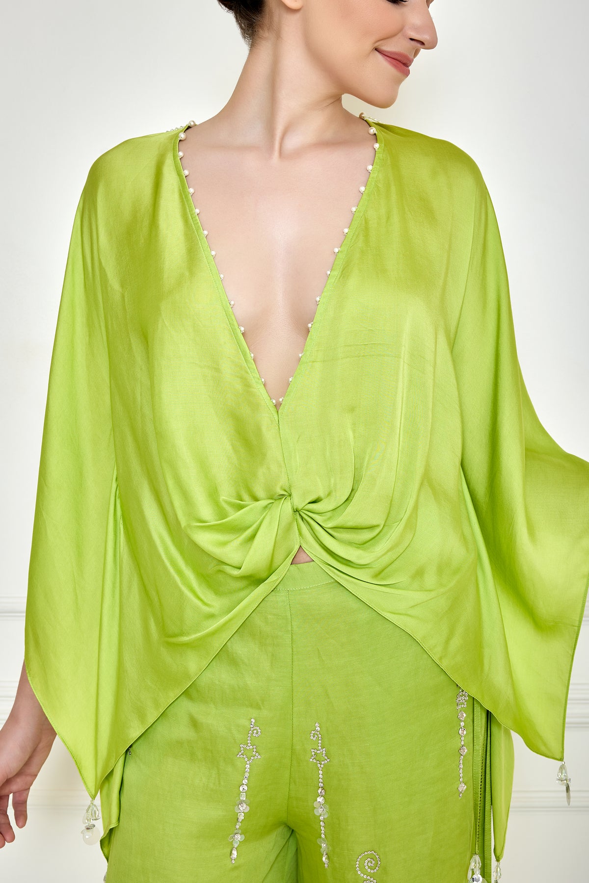 Citrus Green Kaftan