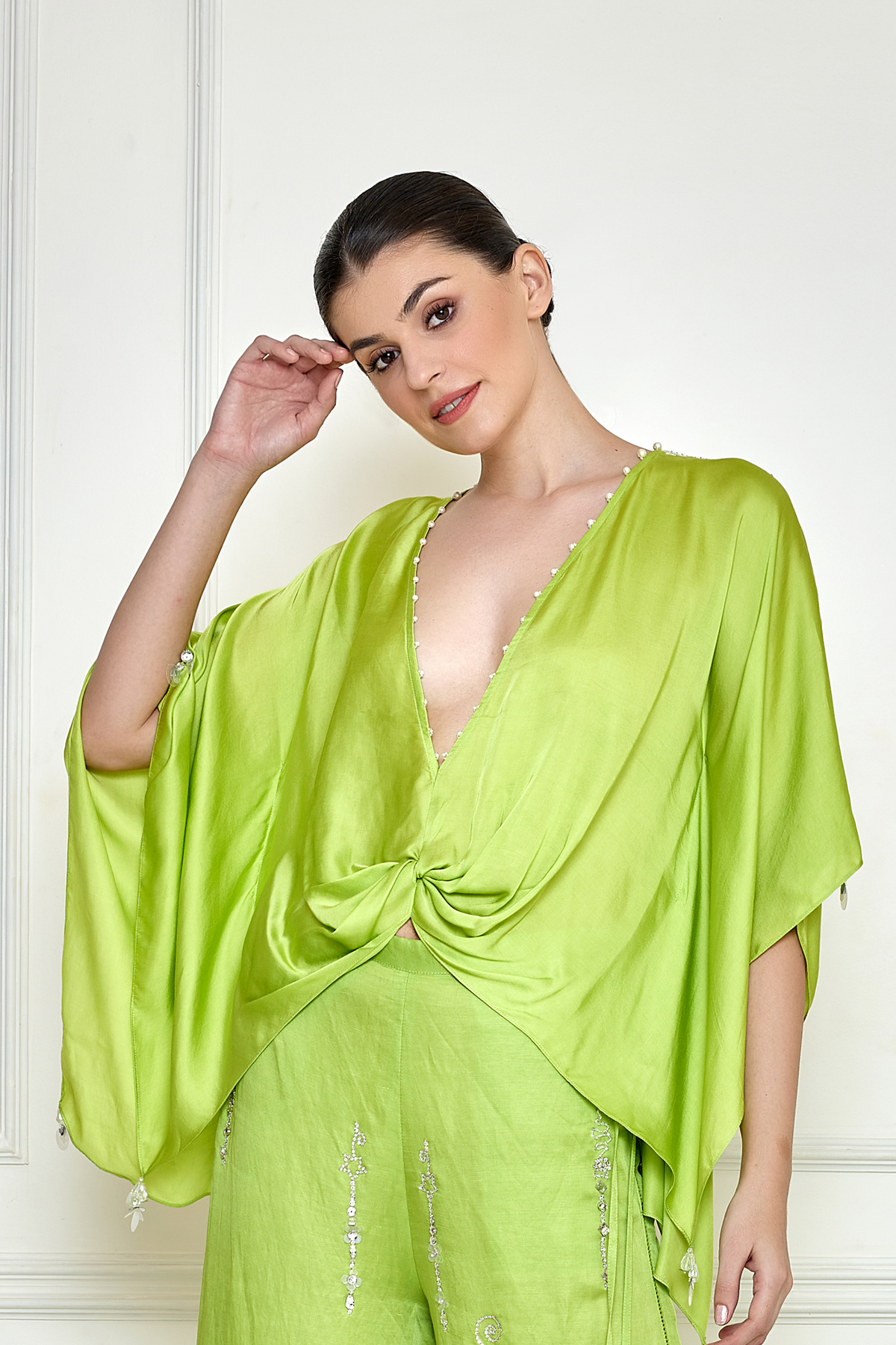 Citrus Green Kaftan