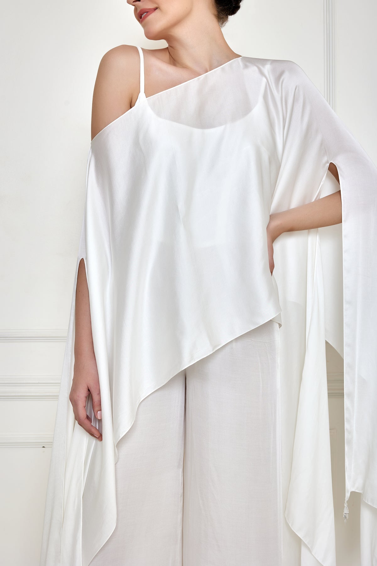 Frost White Over Layer Jumpsuit