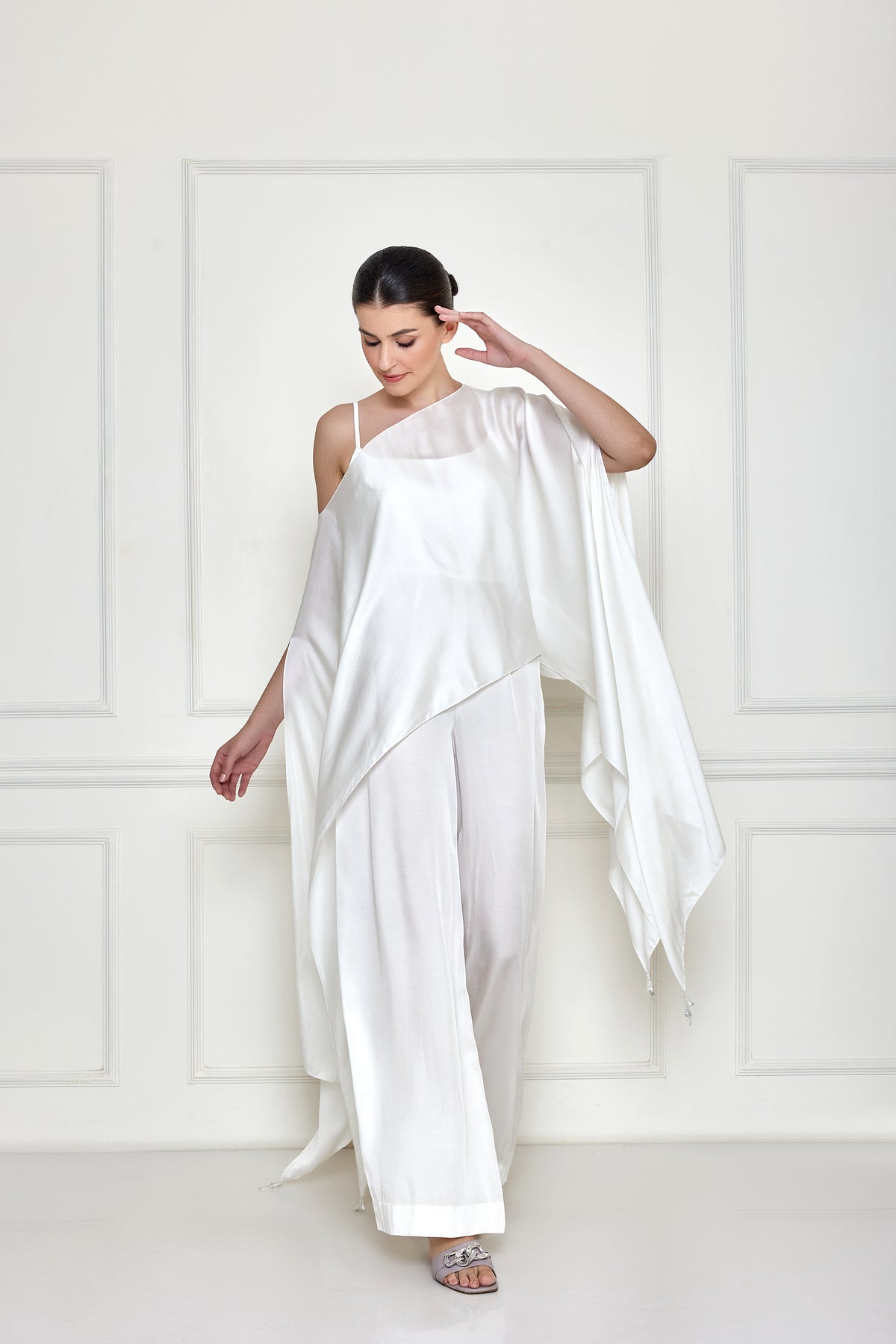 Frost White Over Layer Jumpsuit