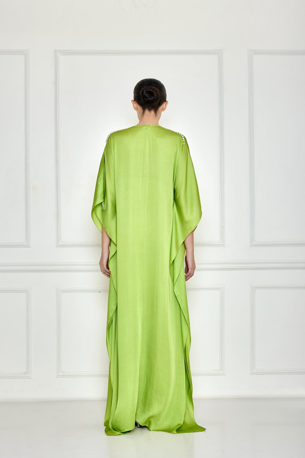 Citrus Green Long Kaftan