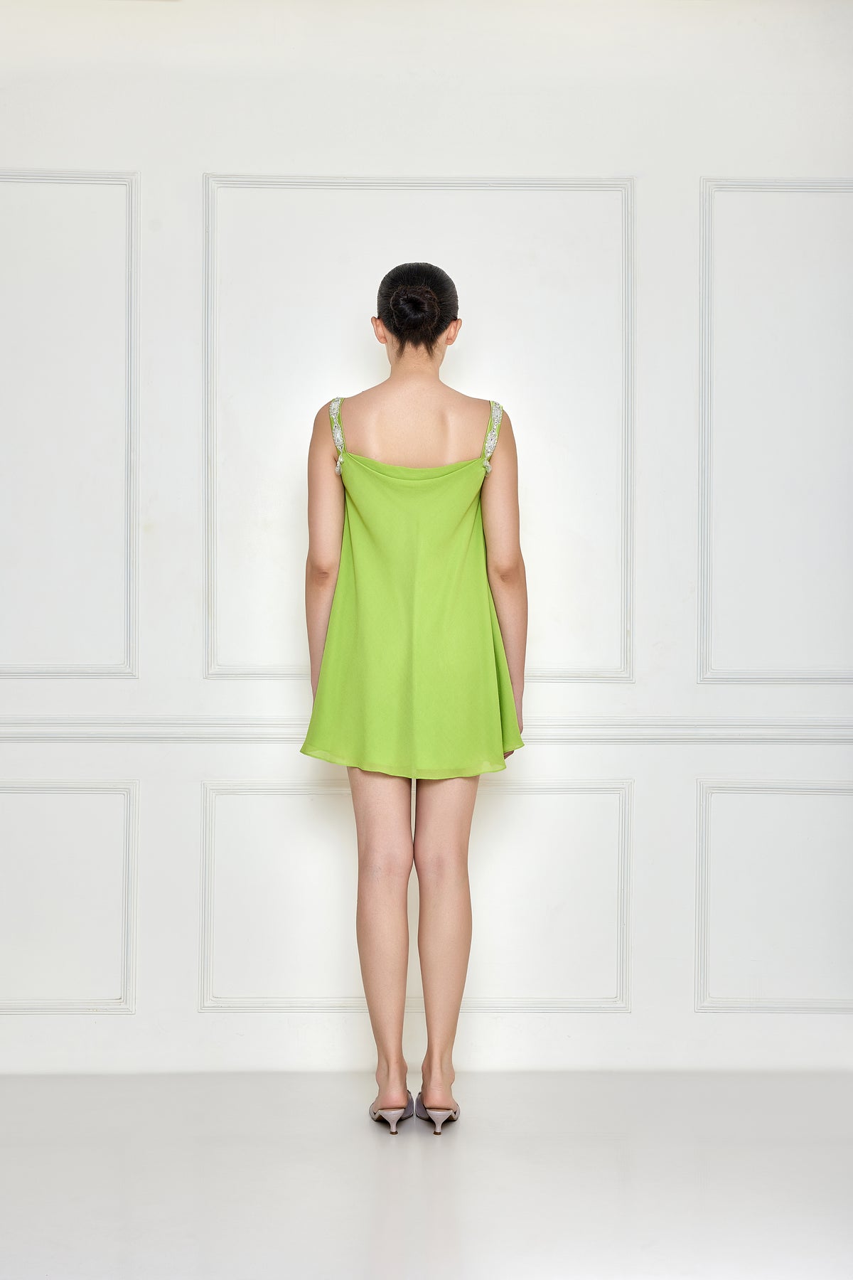 Green Camisole Dres