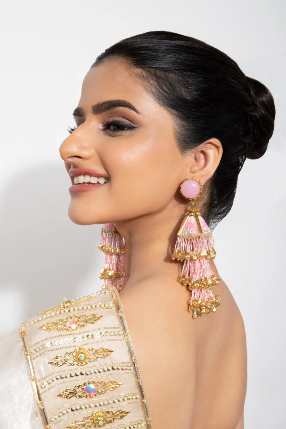 Blush Cascade Jhumka