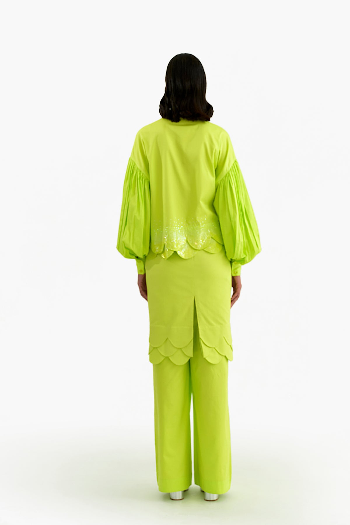 Lime Drop Shoulder Shirt