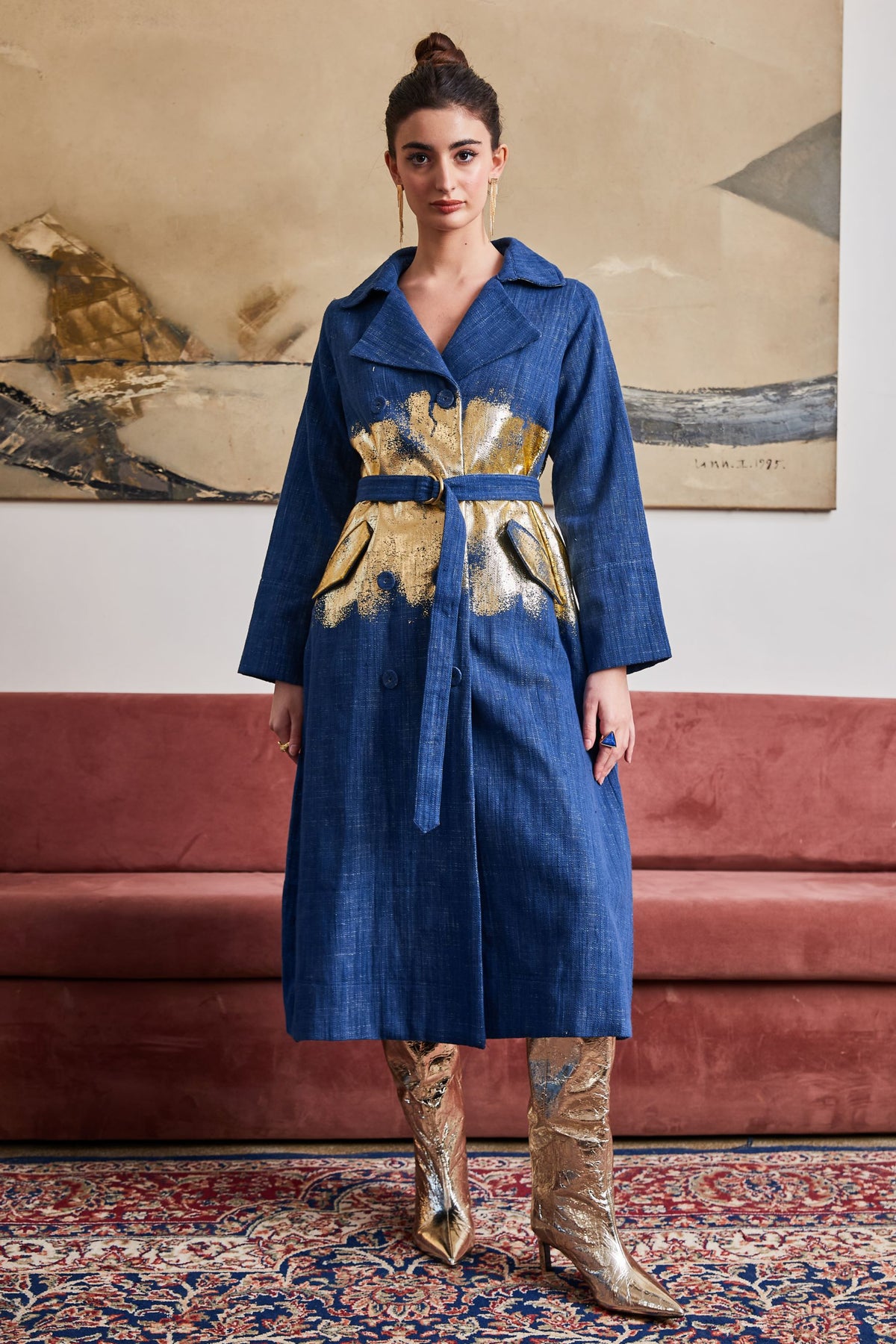 Blaze Denim Trench