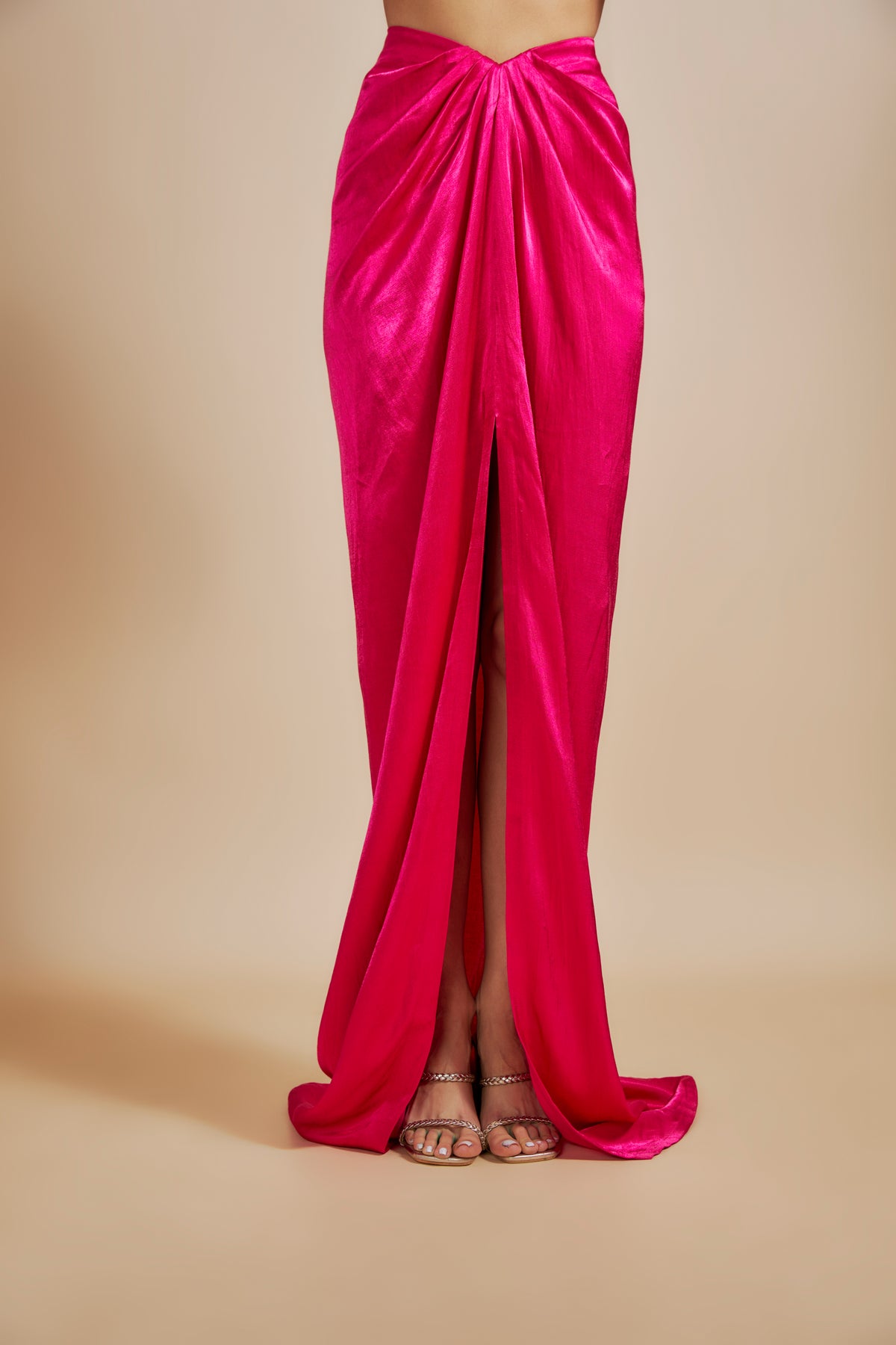 Hot Pink Emboriderd Blazer &amp; Skirt