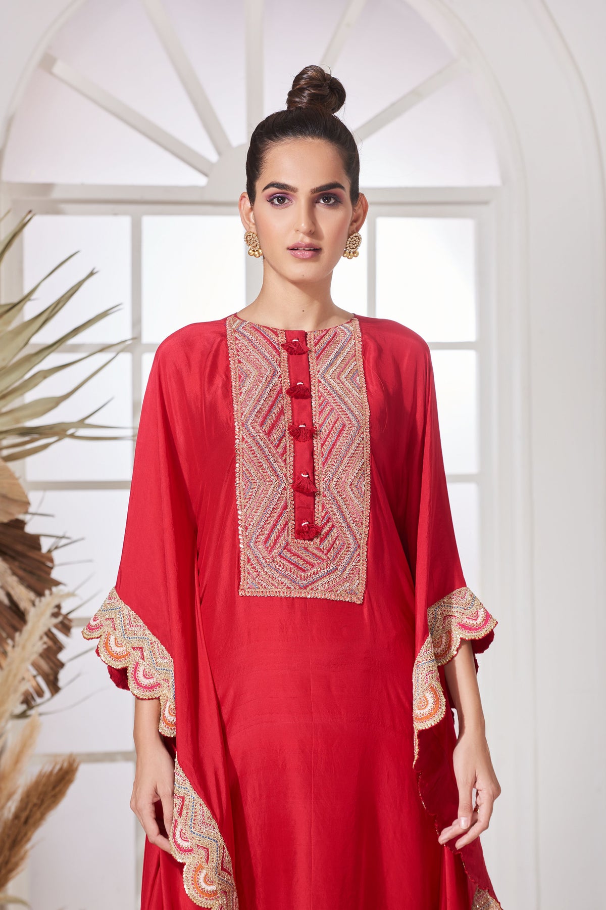 Ganga red kaftan