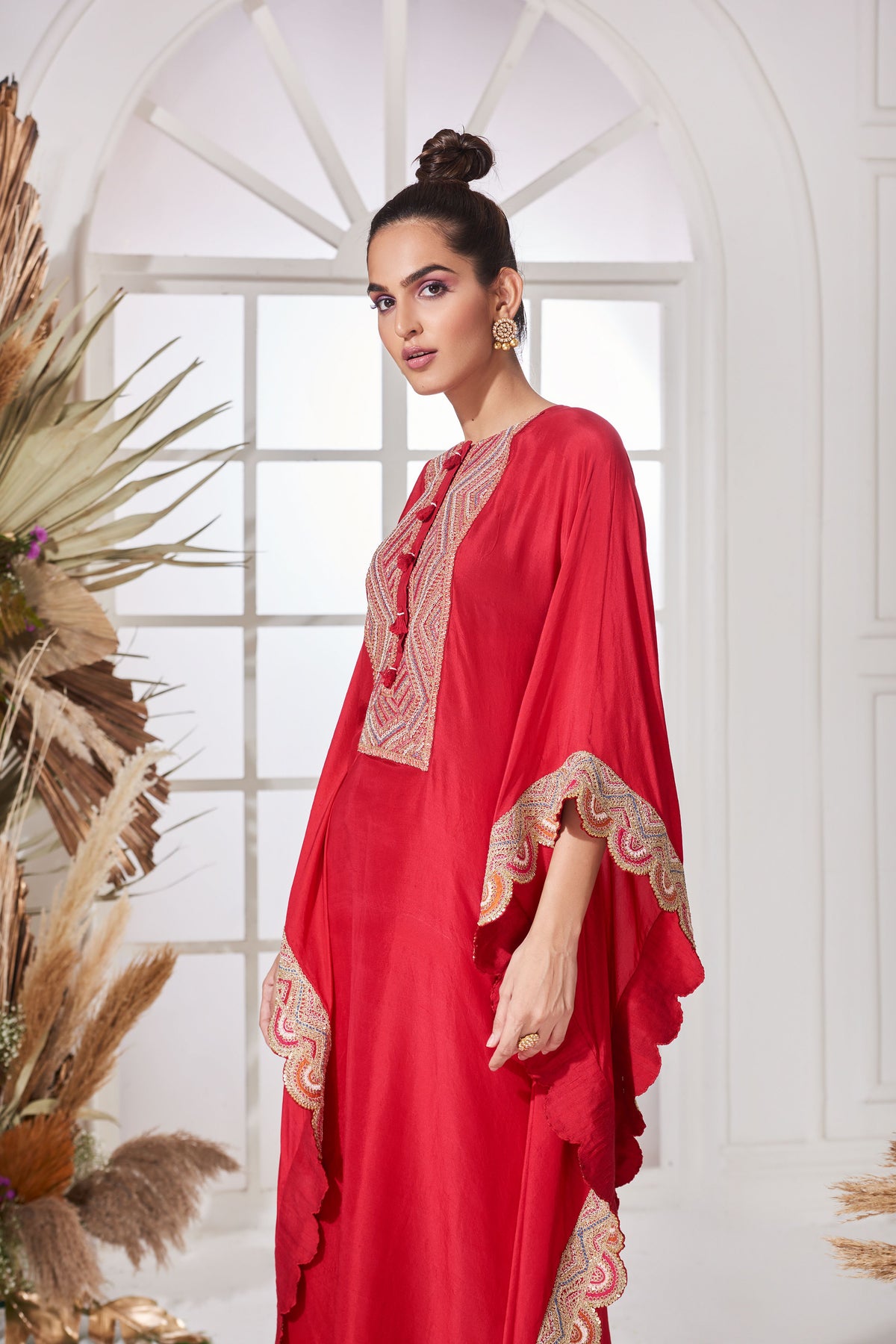 Ganga red kaftan