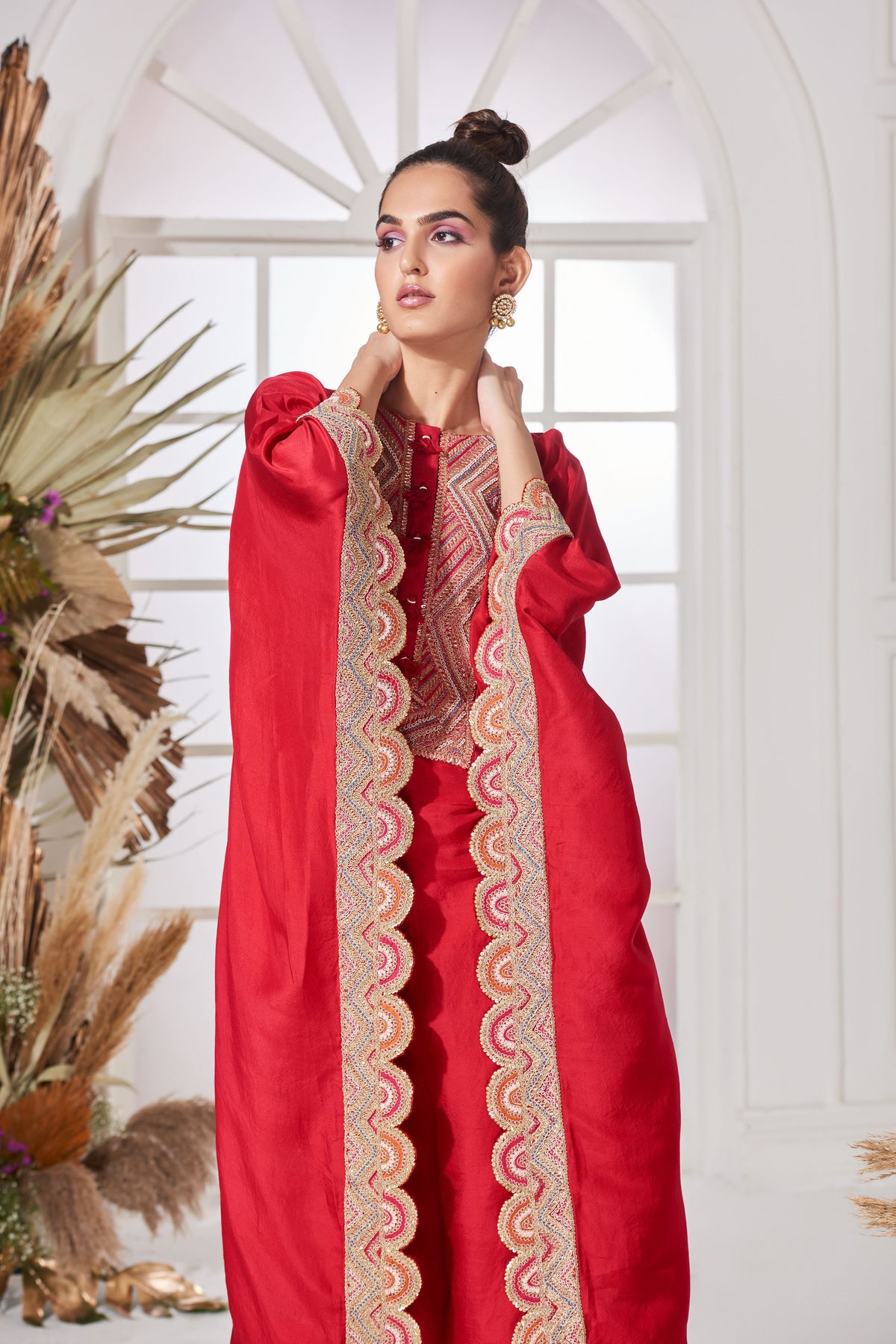 Ganga red kaftan