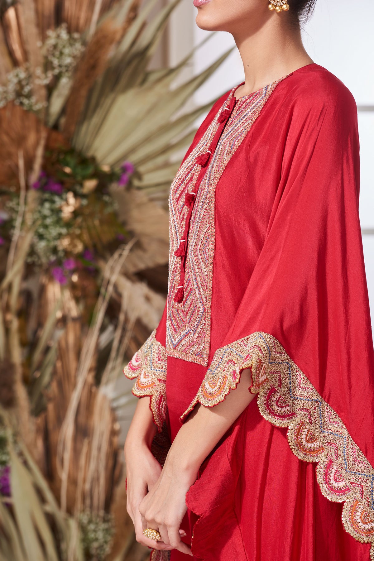 Ganga red kaftan