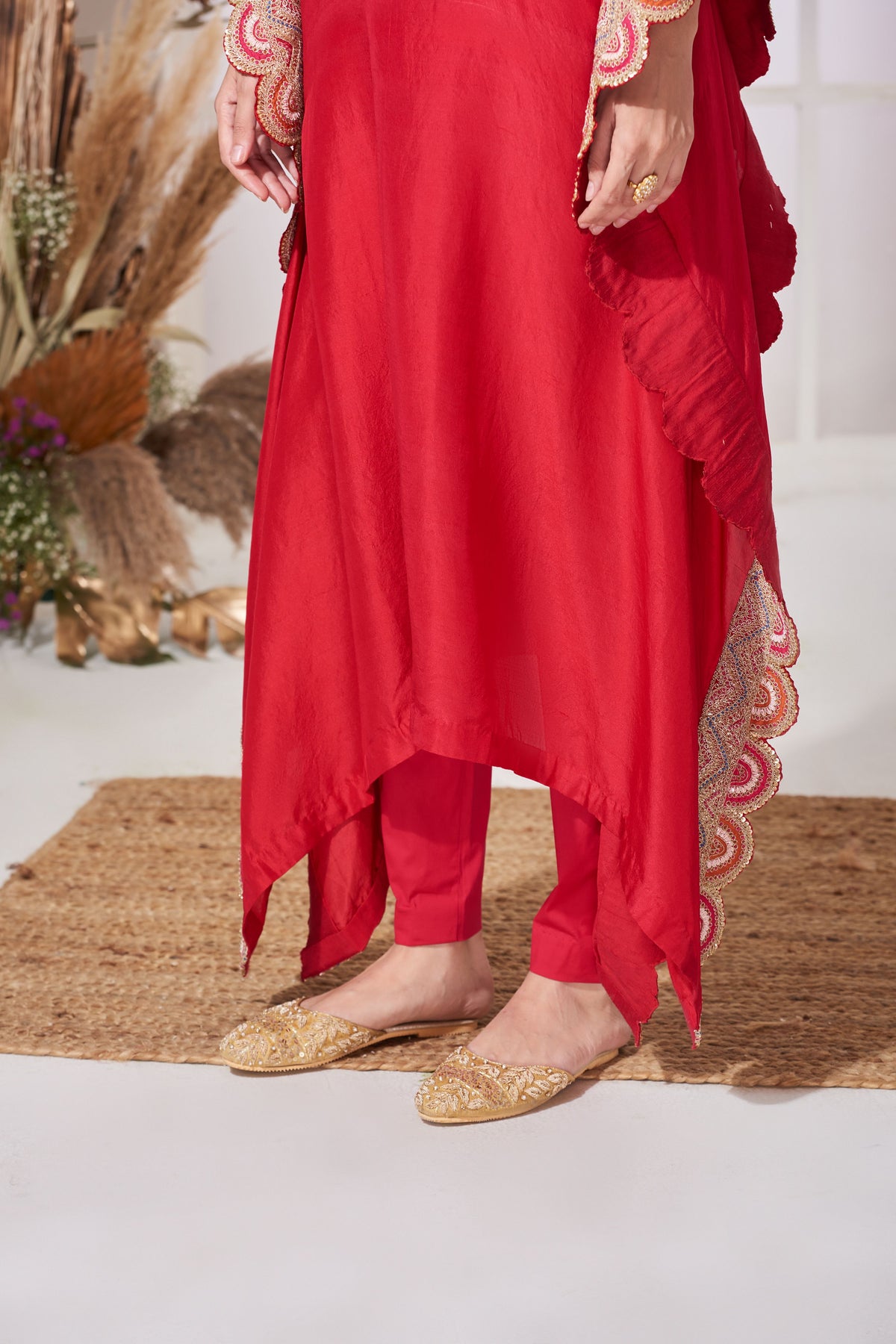 Ganga red kaftan