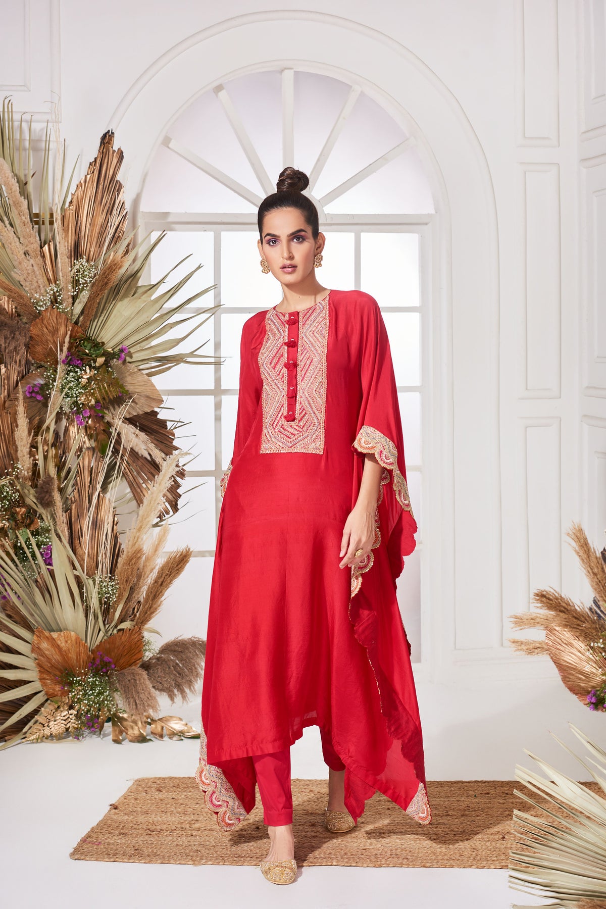 Ganga red kaftan