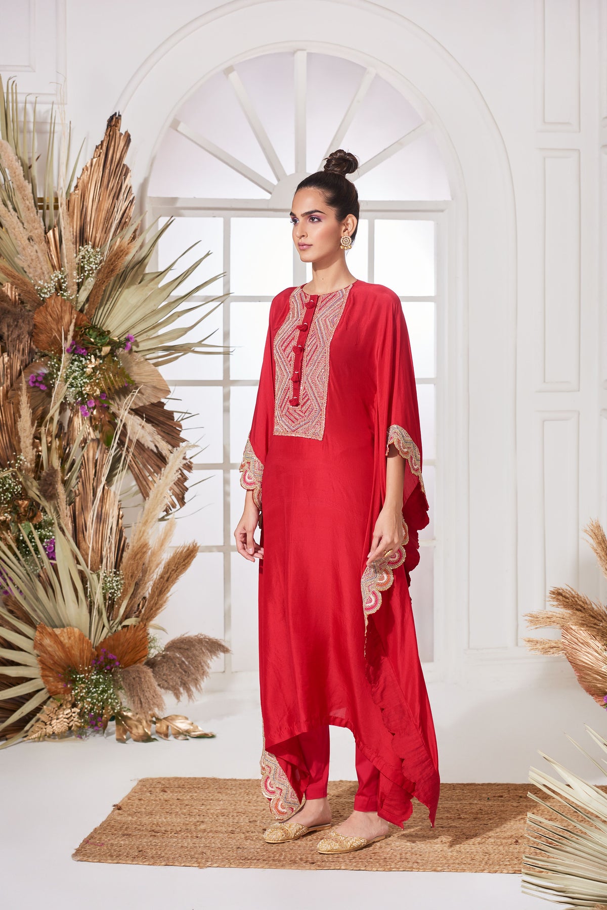 Ganga red kaftan