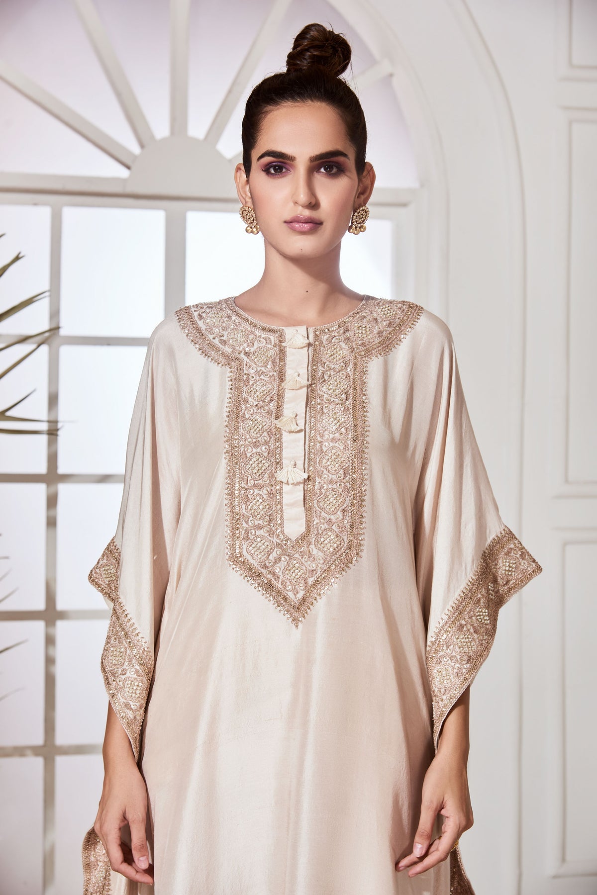 Yamuna ivory kaftan