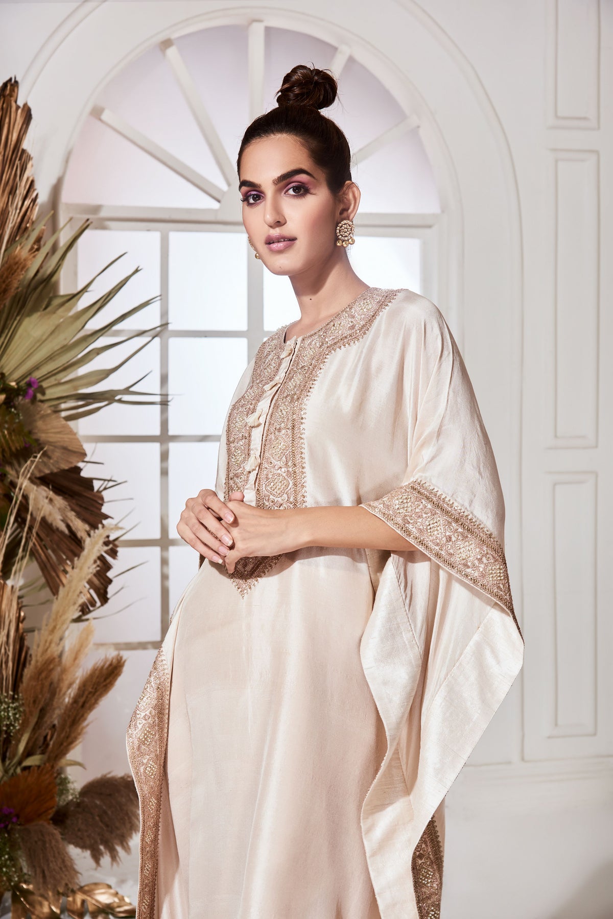 Yamuna ivory kaftan